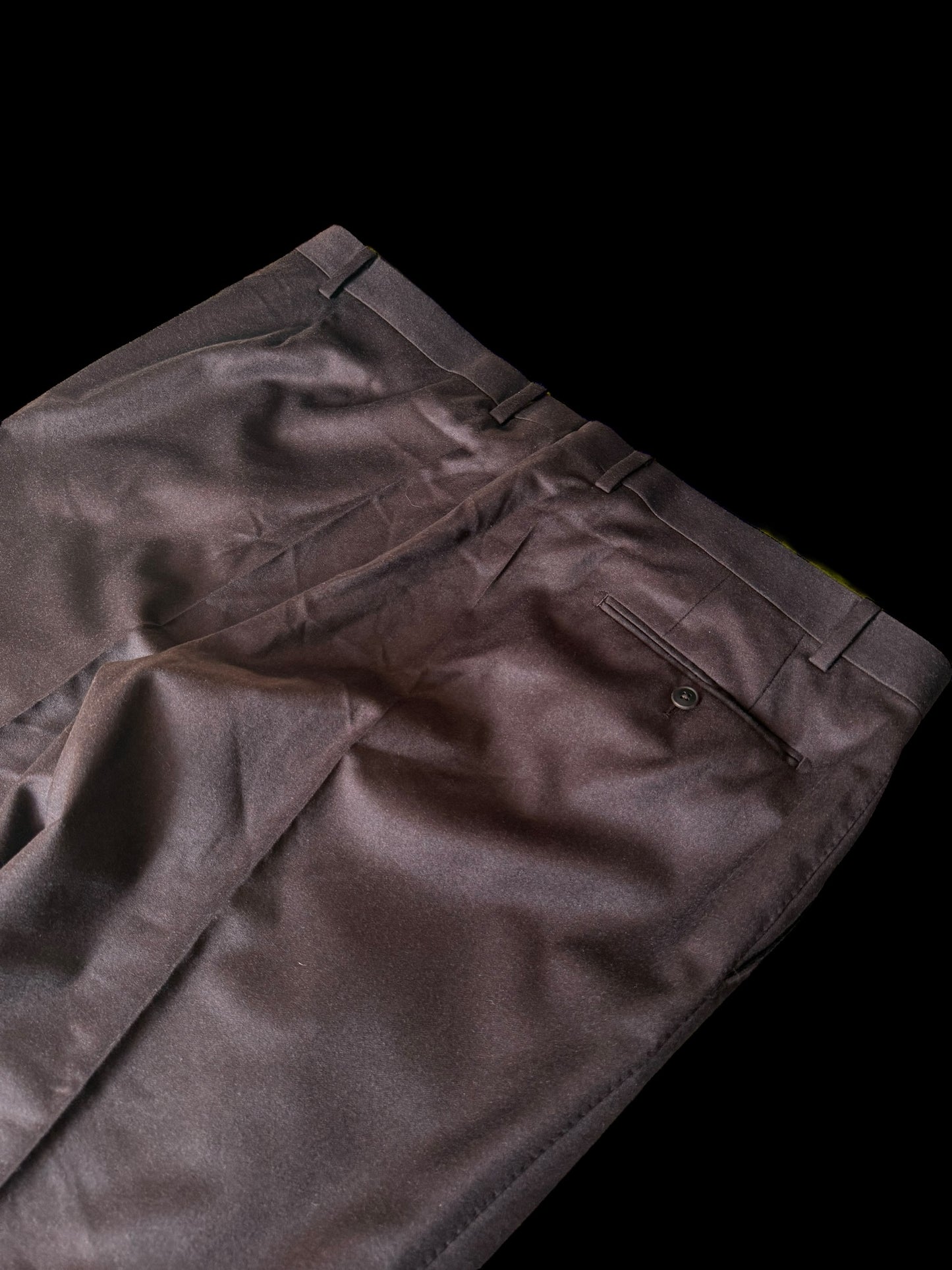 Clements & Church Brown Flannel Suit 46L / W40” Unworn