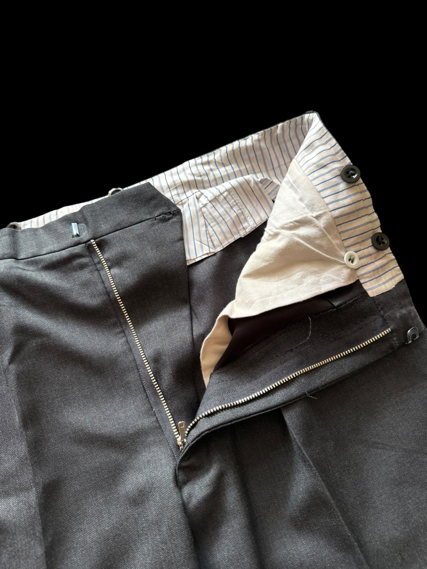 Gieves & Hawkes Bespoke Grey Suit 42R / W38” Savile Row 3 Button