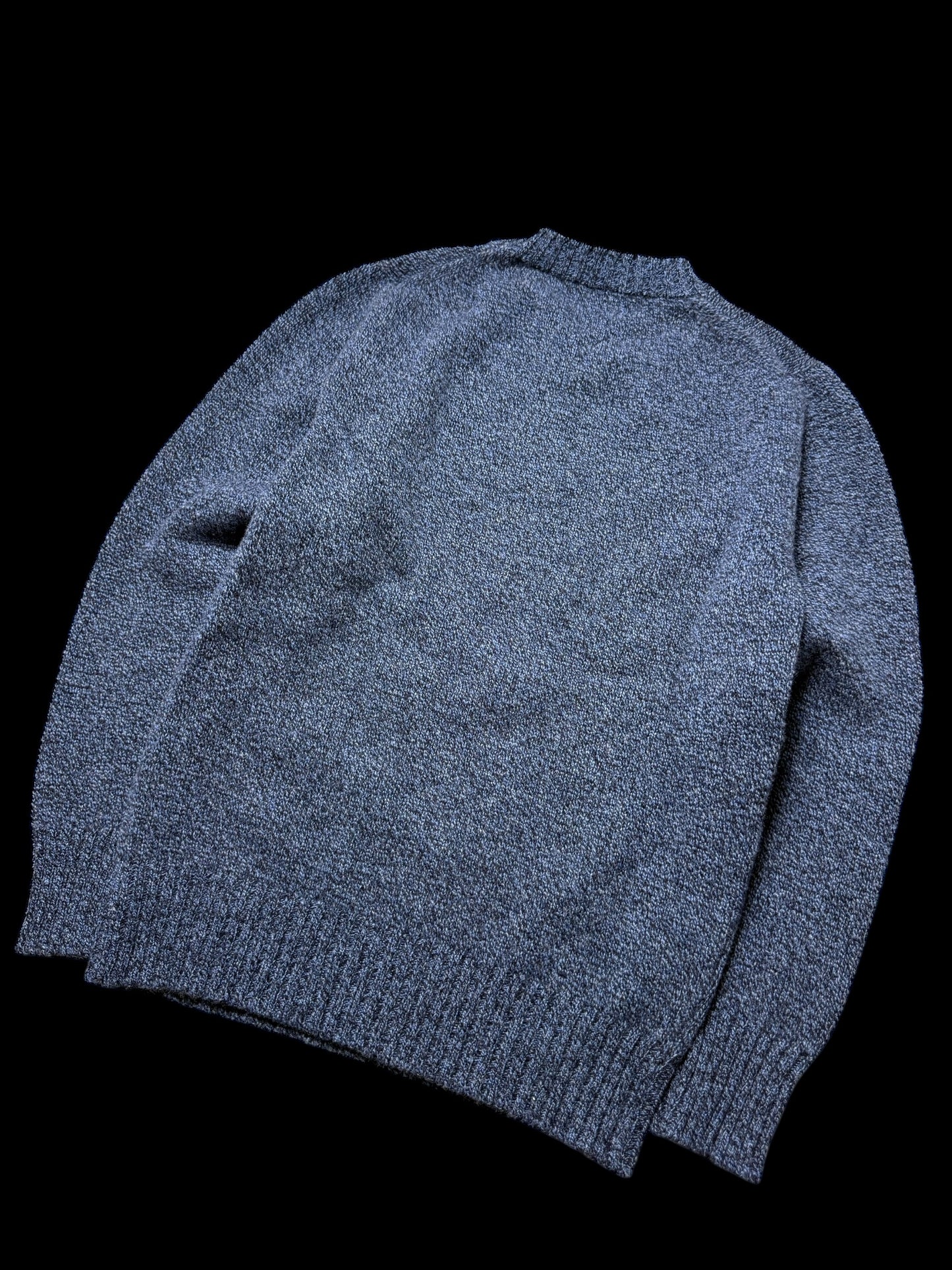 BNWT Malloch’s Dean Crew Neck Jumper Lambswool Denim Blue RRP £280