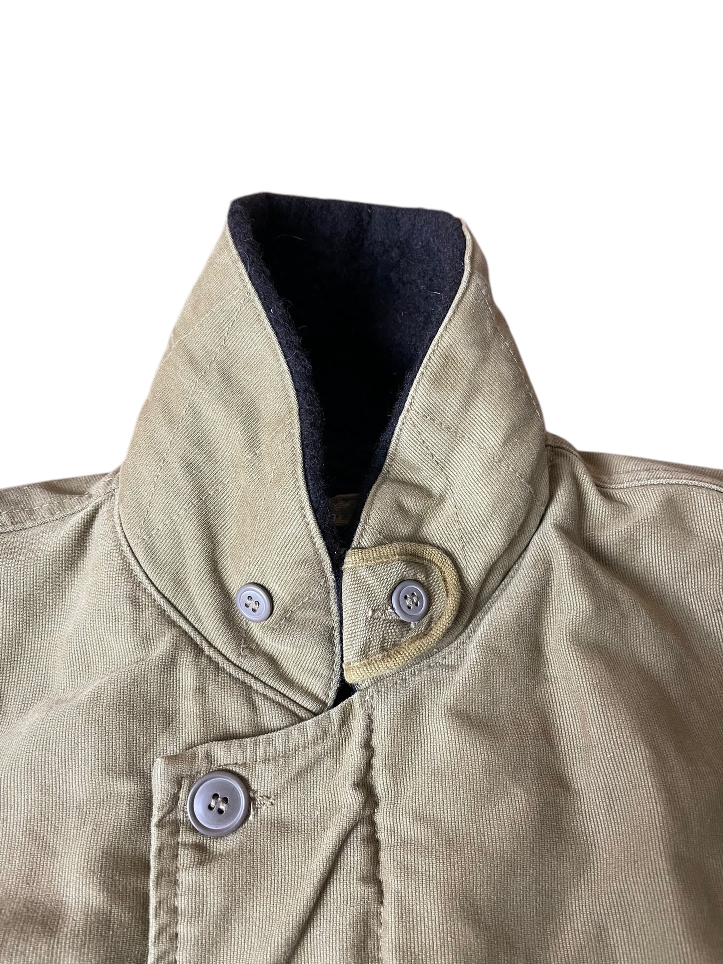 PIKE BROTHERS N-1 Deck Jacket XL Moss Green Military Wool Lined