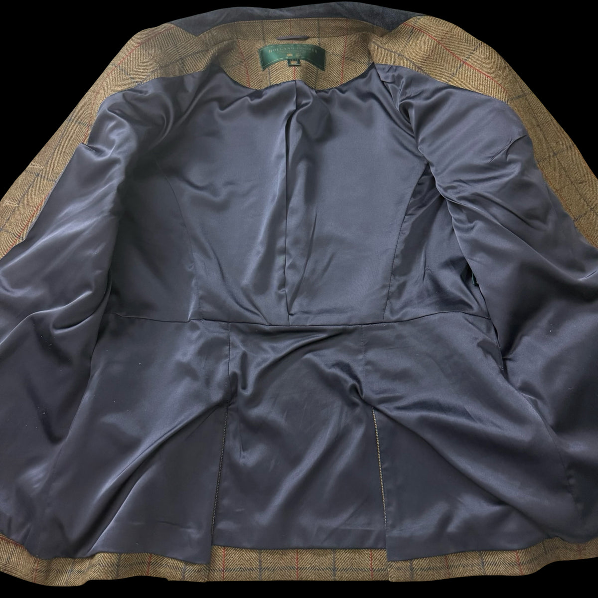 Women’s Holland Cooper Tweed Riding Jacket UK14 Glen Green RRP £399