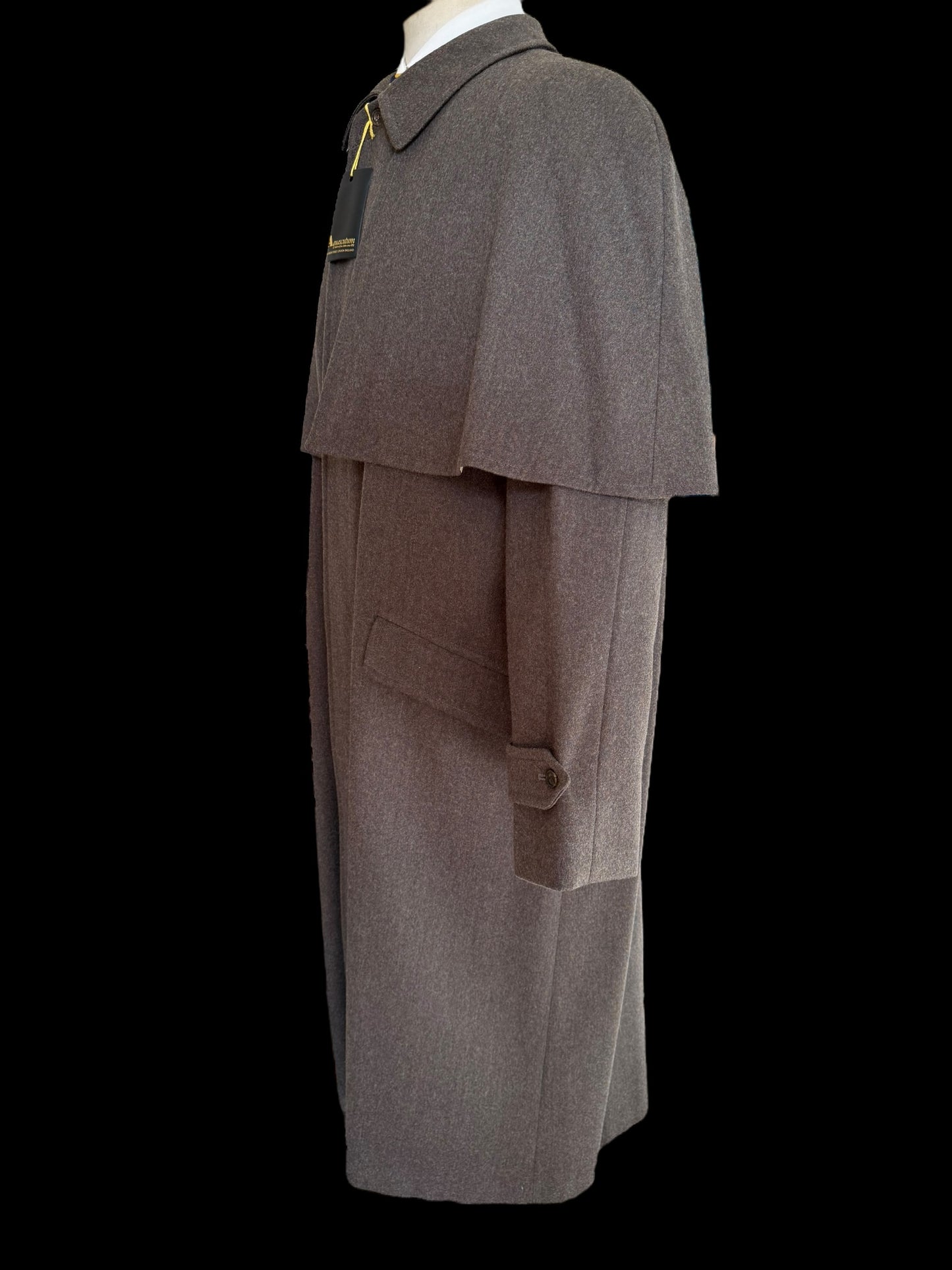VTG Men’s Aquascutum Inverness Cape Coat Overcoat 42R (25” P2P)