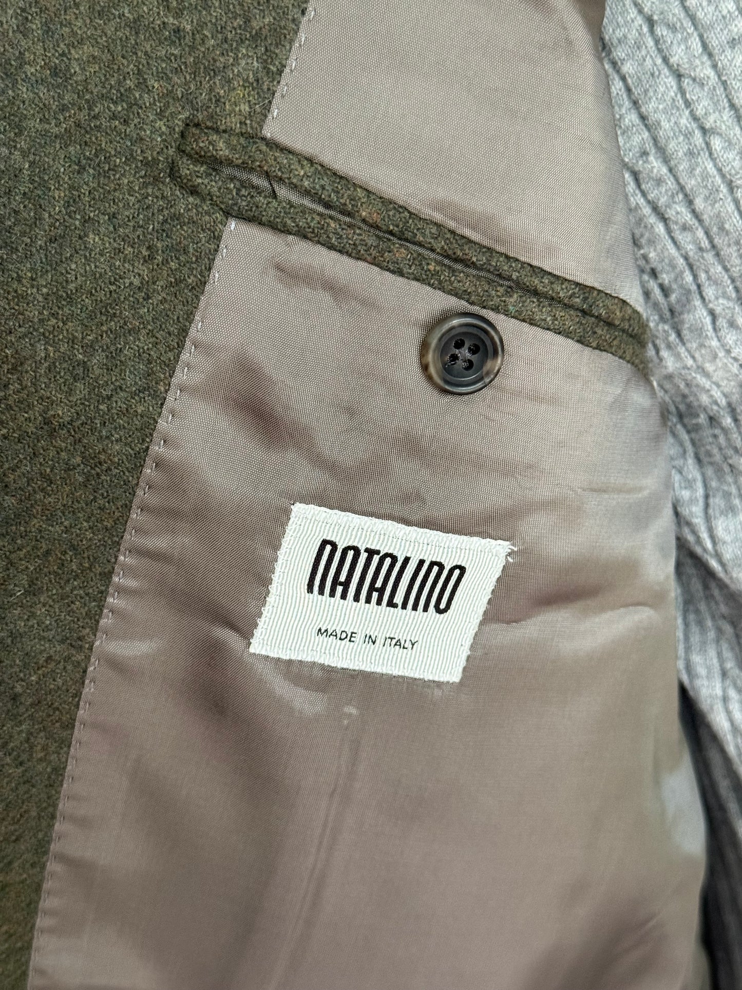 BNWT Natalino Green Wool Tweed Sport Jacket 42R RRP £480
