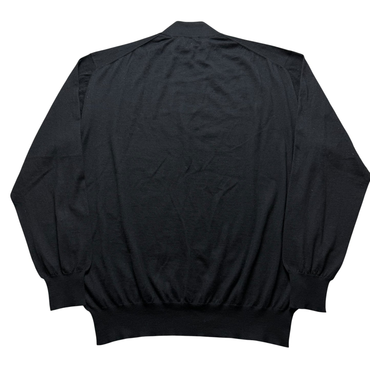 Men’s Brioni Cashmere & Silk Jumper Size 60 Black Mock Neck RRP £900