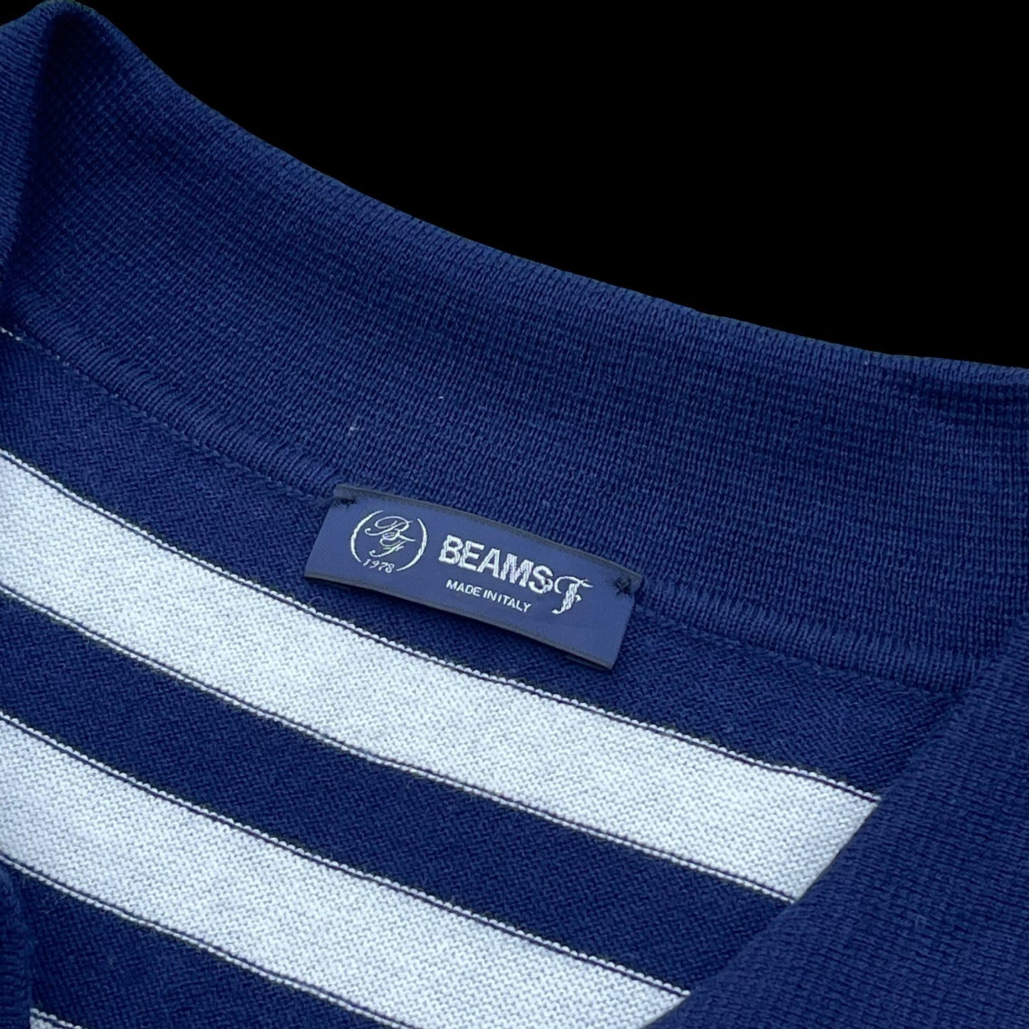 BEAMS F Japan Spread Collar Knit Polo Shirt Size 52 UK42