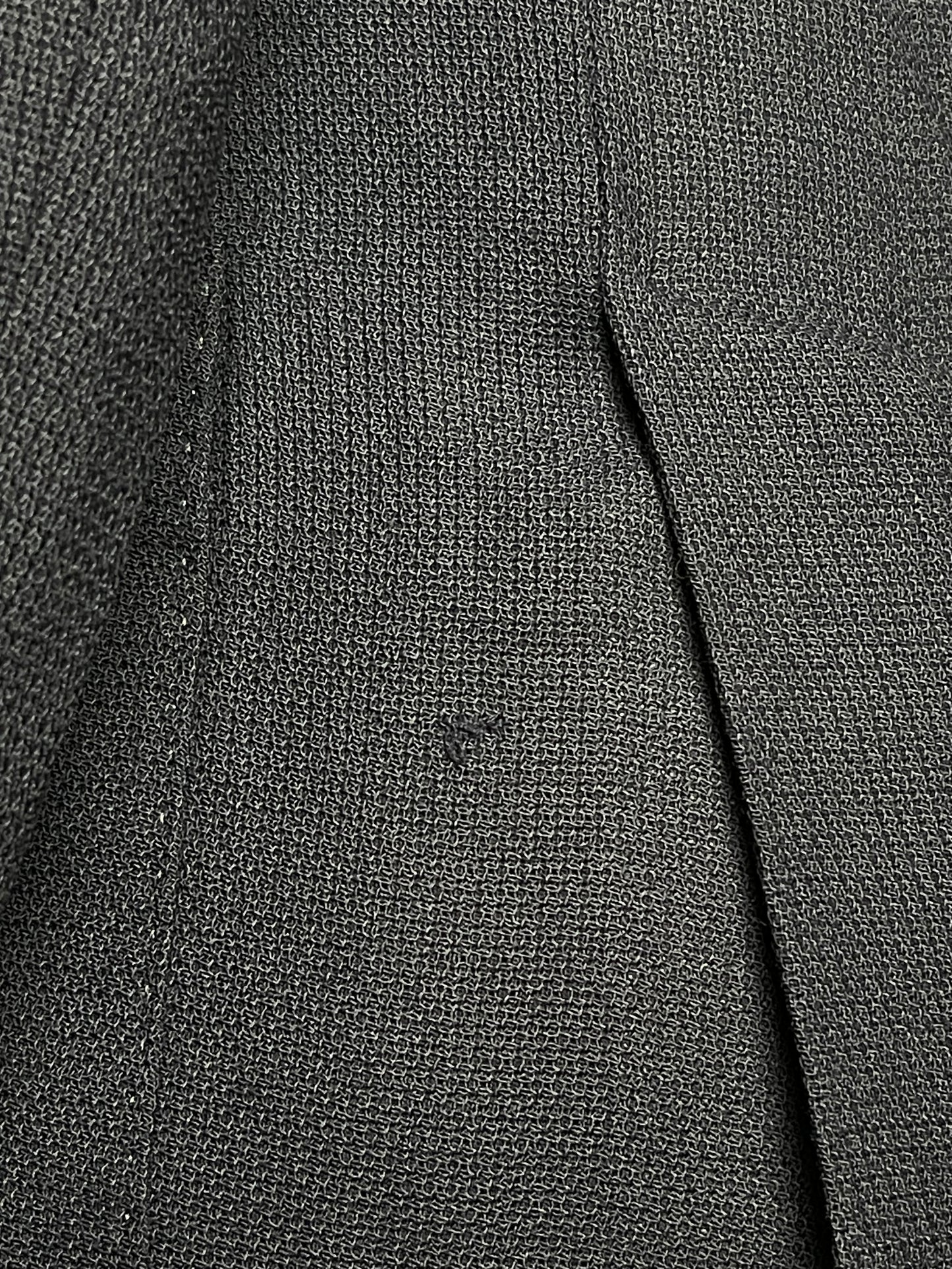Natalino Double Breasted Sport Jacket 38R Mock Leno Hopsack Wool Navy