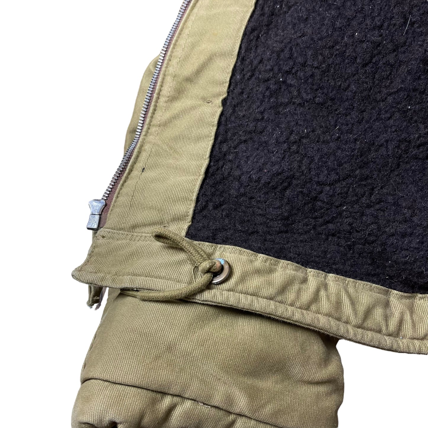 PIKE BROTHERS N-1 Deck Jacket XL Moss Green Military Wool Lined