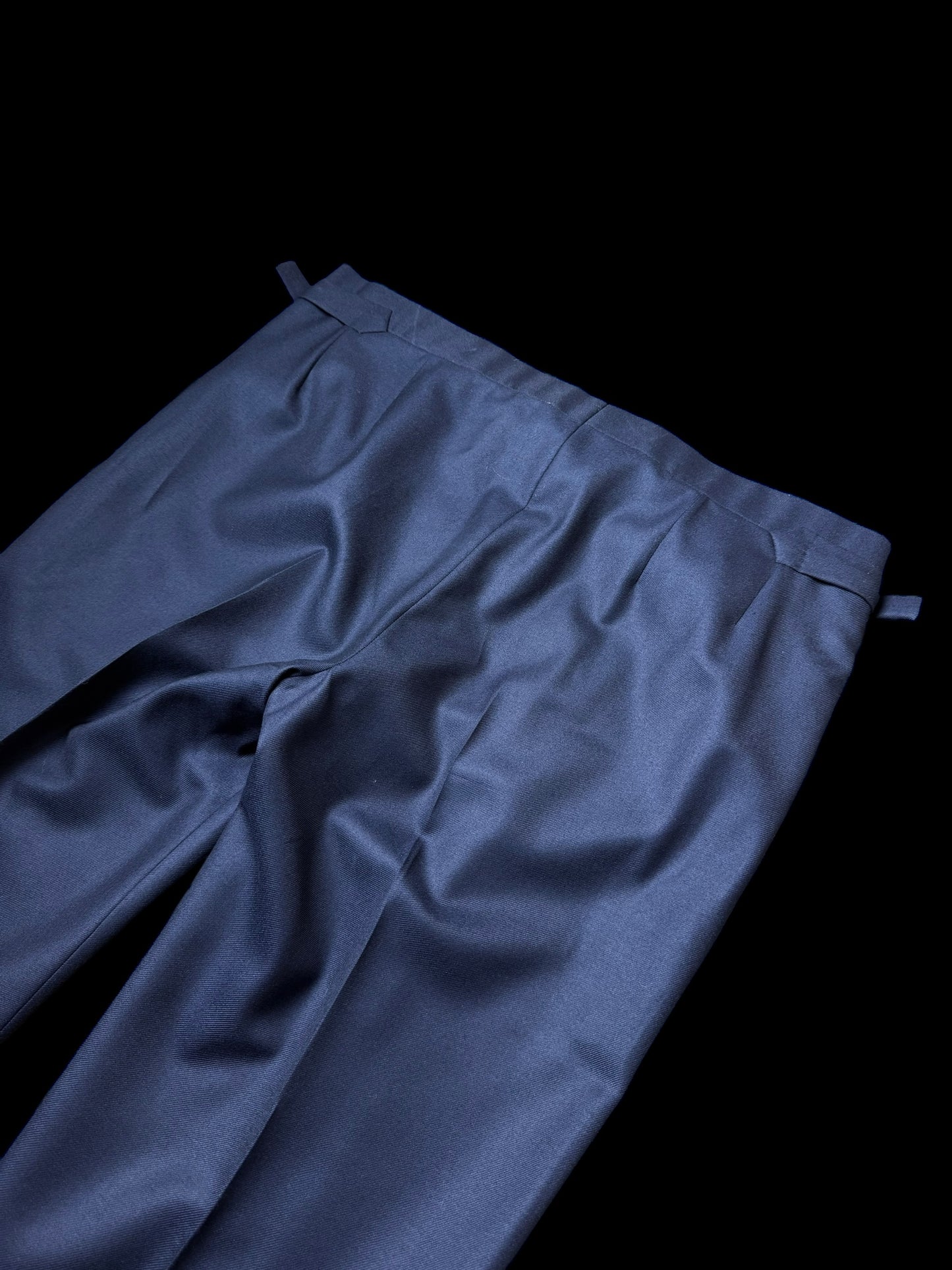 Bespoke Kent & Haste Savile Row Navy Suit Trousers W38” Superfine Wool