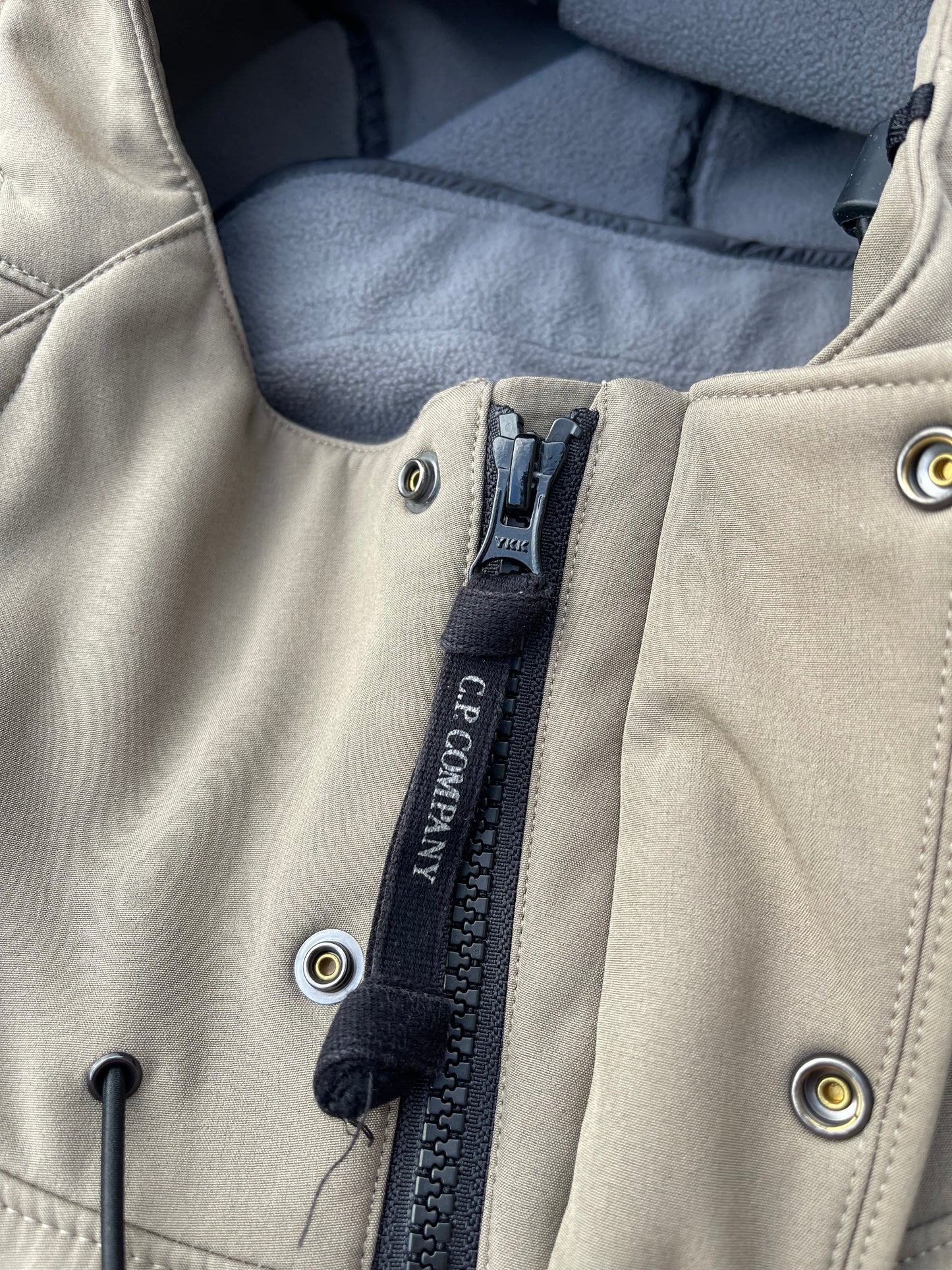 Mens C.P Company Soft Shell Fishtail Parka 52 Light Khaki