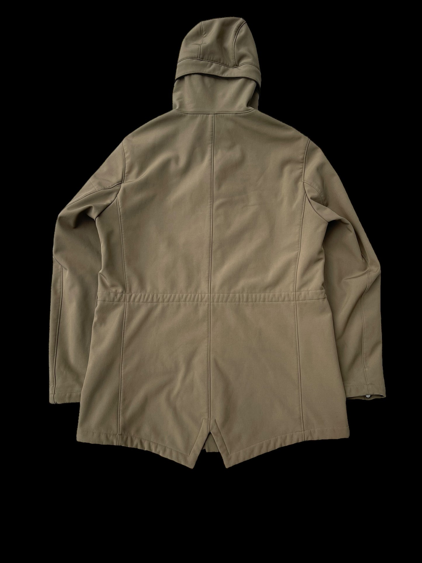 Mens C.P Company Soft Shell Fishtail Parka 52 Light Khaki