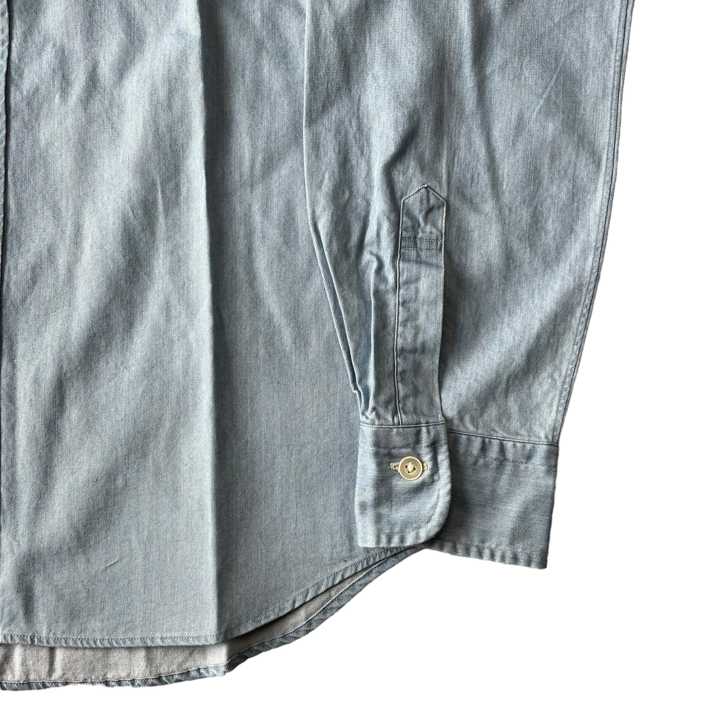 BNWT Natalino Denim Chambray Shirt XL Made In Japan RRP £145