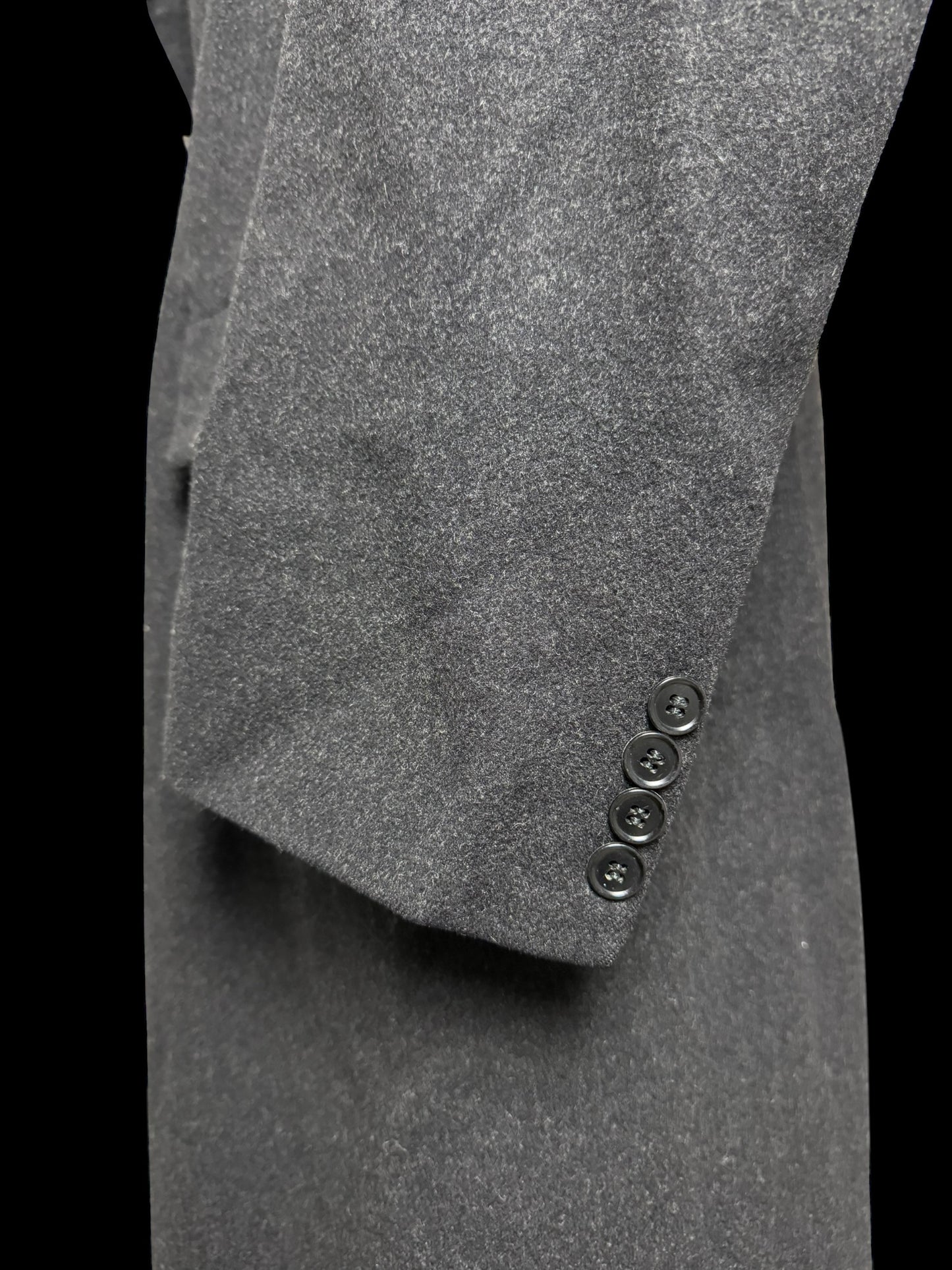 VTG Men’s Bespoke Double Breasted Overcoat 39/40” Grey