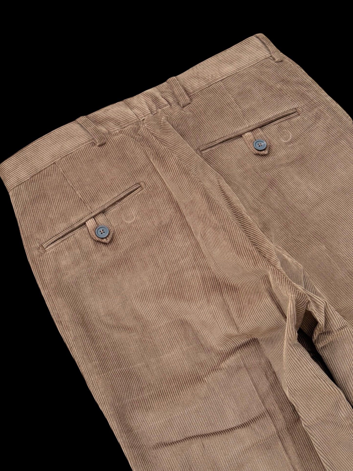 BNWT Natalino Brown Corduroy Pleat Front Trousers W30” RRP £190