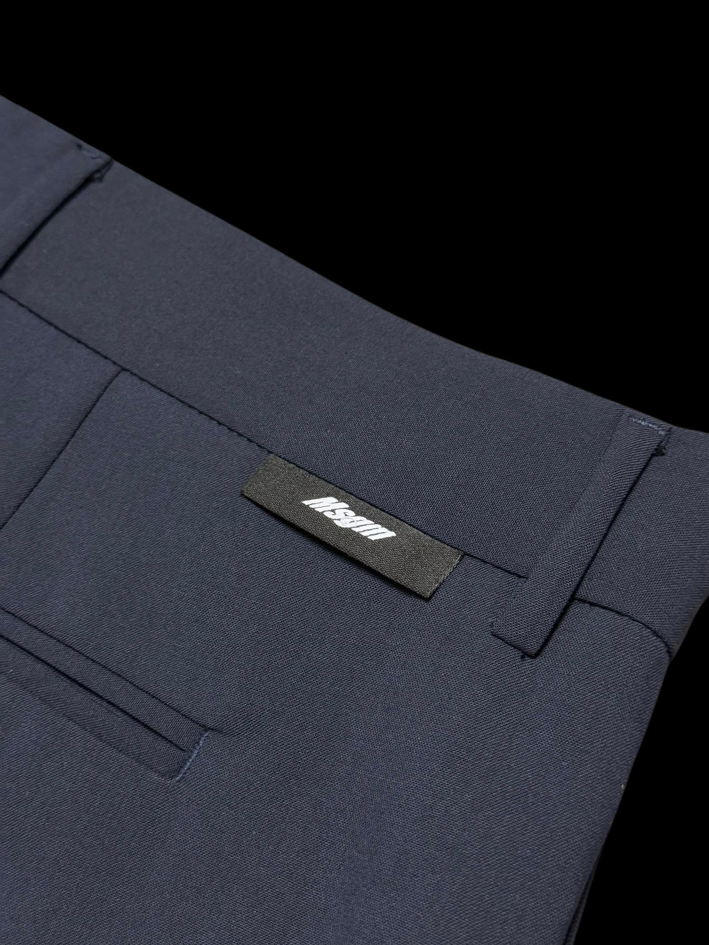 BNWT Men’s MSGM Wide Leg Wool Trousers Navy RRP £365