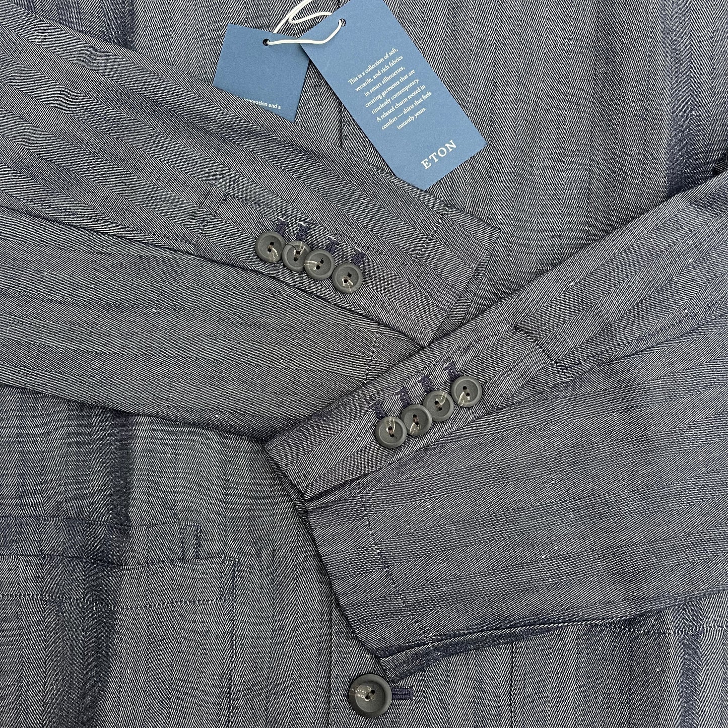 BNWT Eton Overshirt Large Wool Silk Cashmere