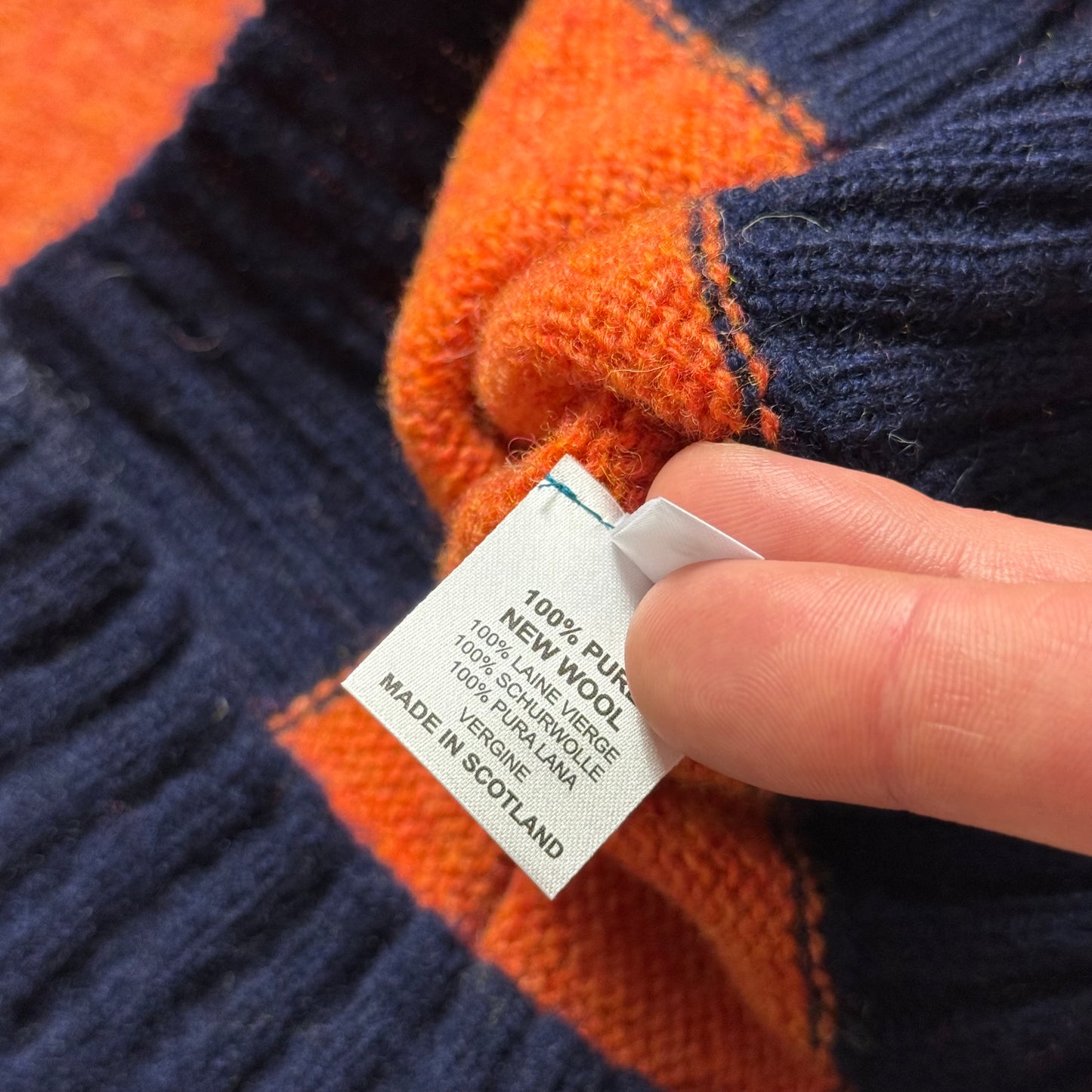 BNWT Malloch’s Kelso Shaggy Lambswool Crew Neck Jumper Size Small RRP £195