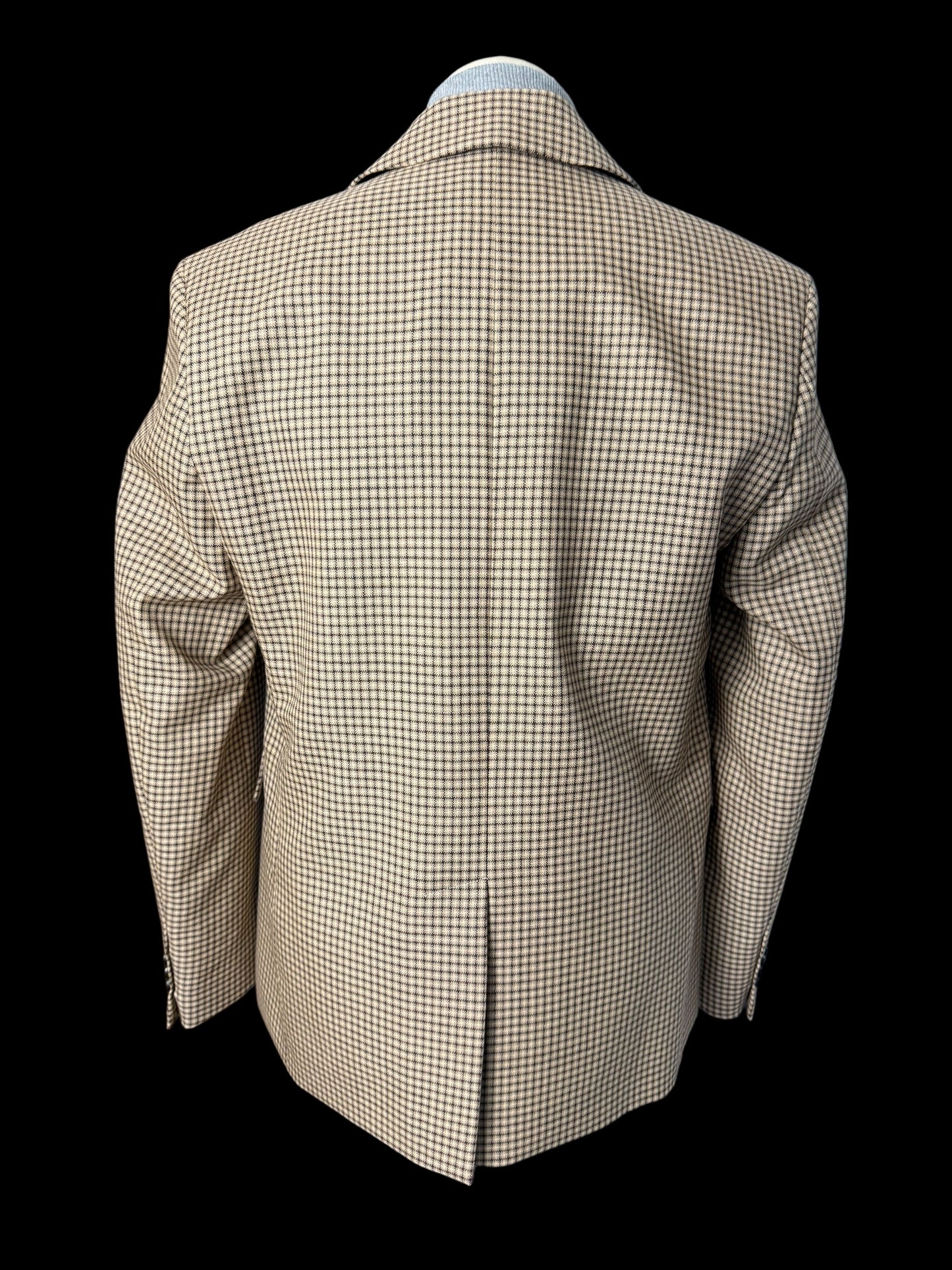 BNWT Men’s MSGM Check Suit Brown Wool Relaxed Fit RRP £1020
