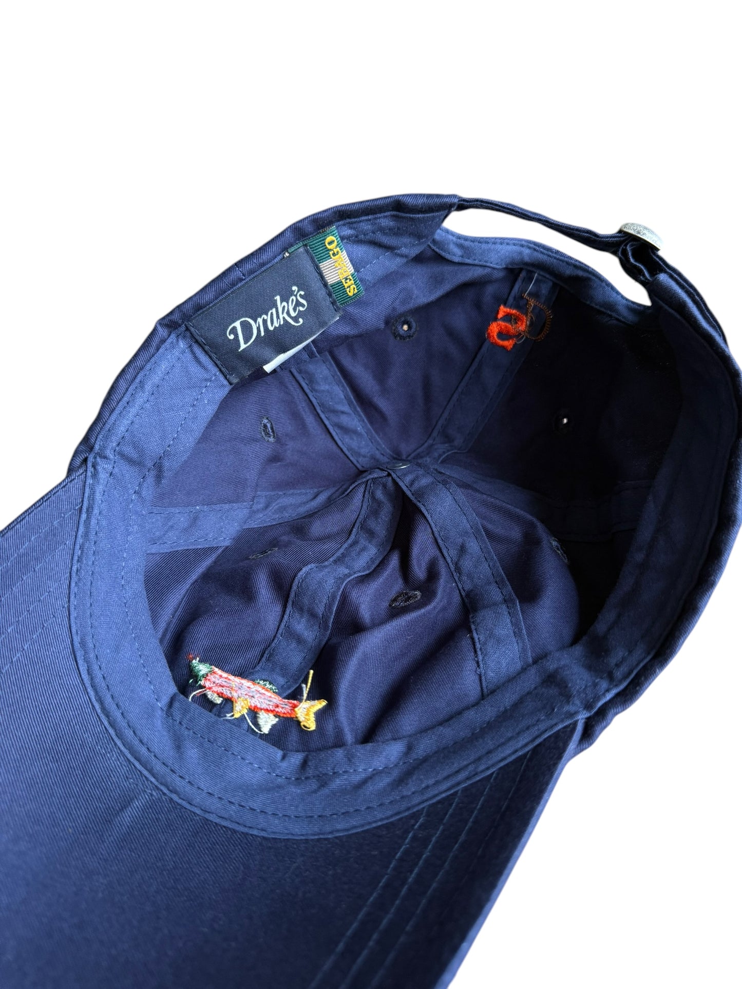 Drakes X Sebago Baseball Cap FW23 Navy Blue