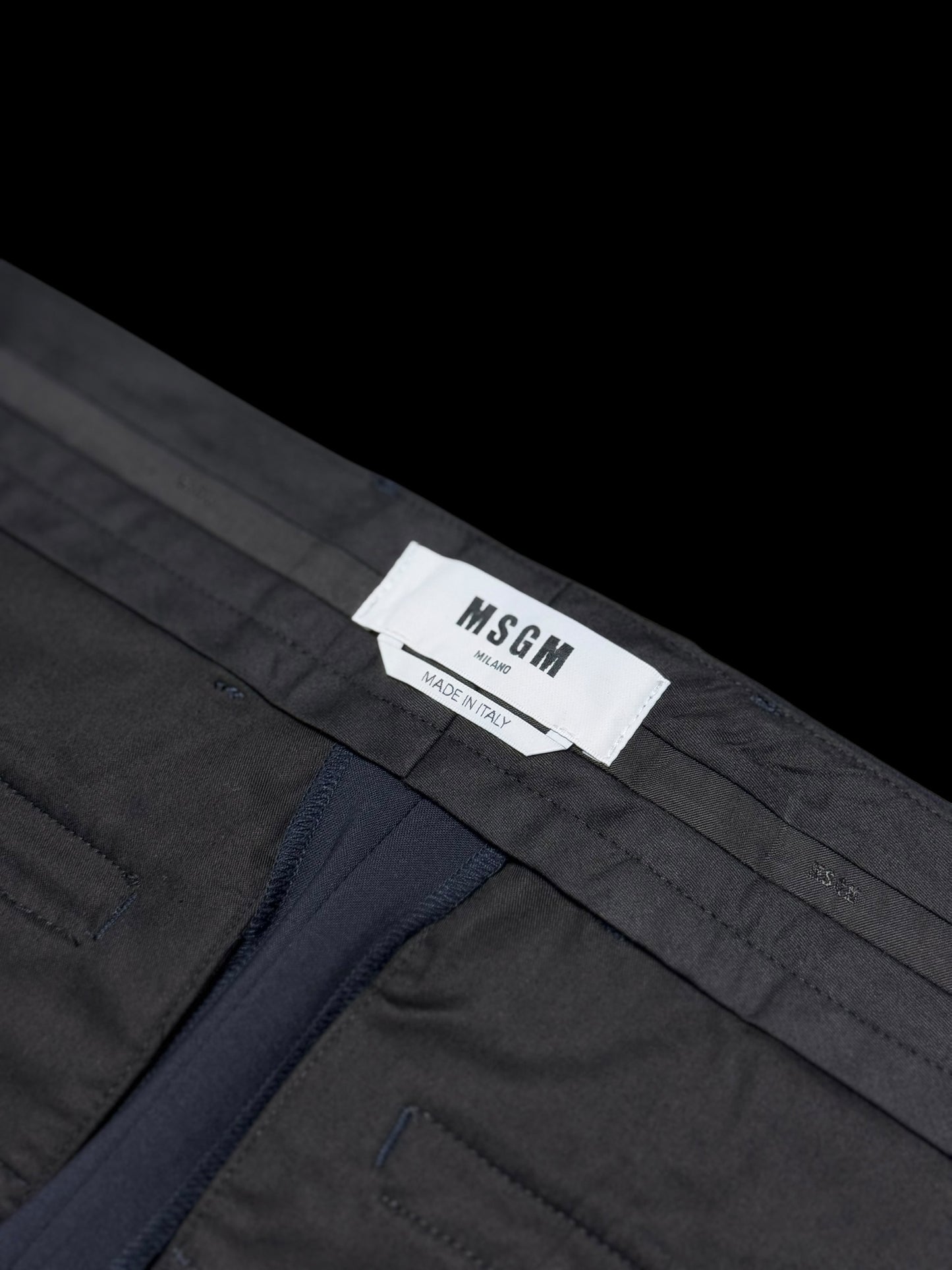 BNWT Men’s MSGM Wide Leg Wool Trousers Navy RRP £365