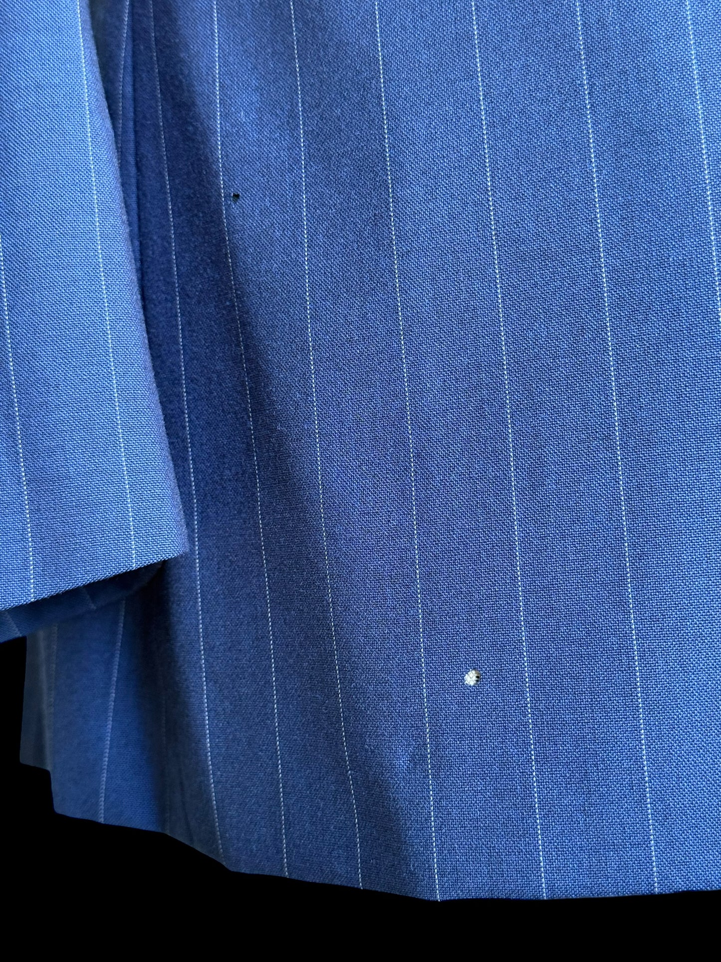 Bespoke Kent & Haste Double Breasted Navy Blazer 40S Pinstripe Savile Row