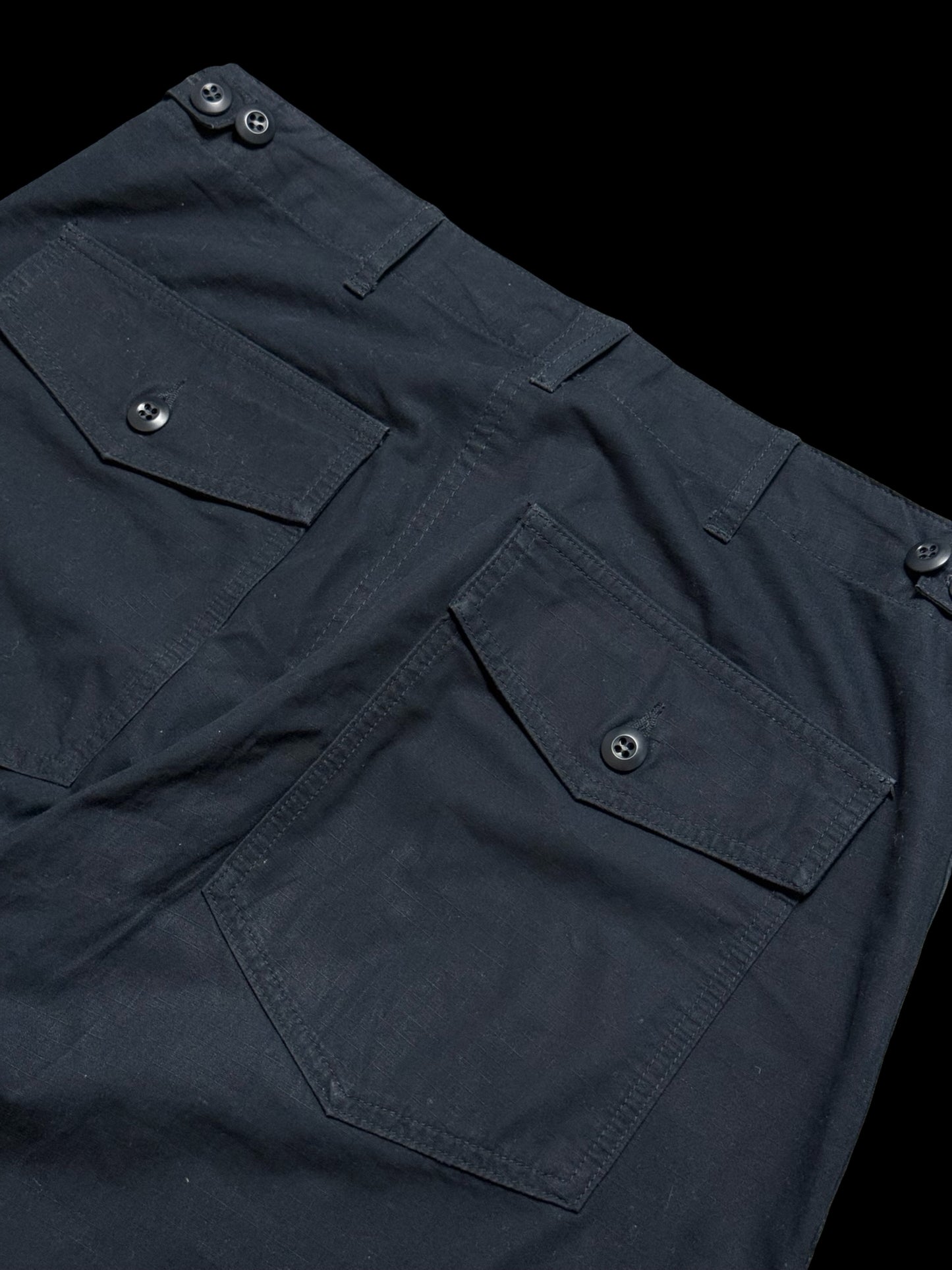Natalino High Rise Japanese Fatigue Pant Ripstop Size 34” Navy RRP £180
