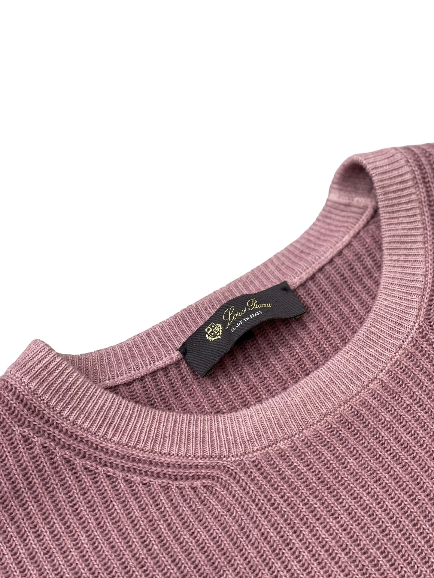 Mens Loro Piana Cashmere Sweater Size 56 Pink