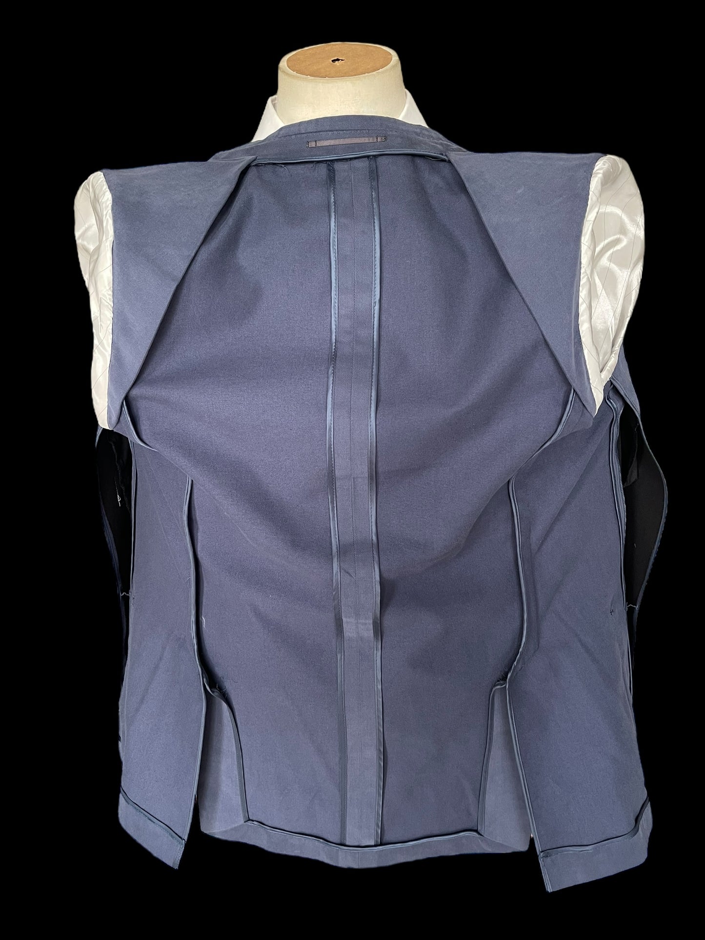 Bespoke Barrington & Ayre Sport Coat 38R Holland Sherry Soft Cotton Blue RRP£795
