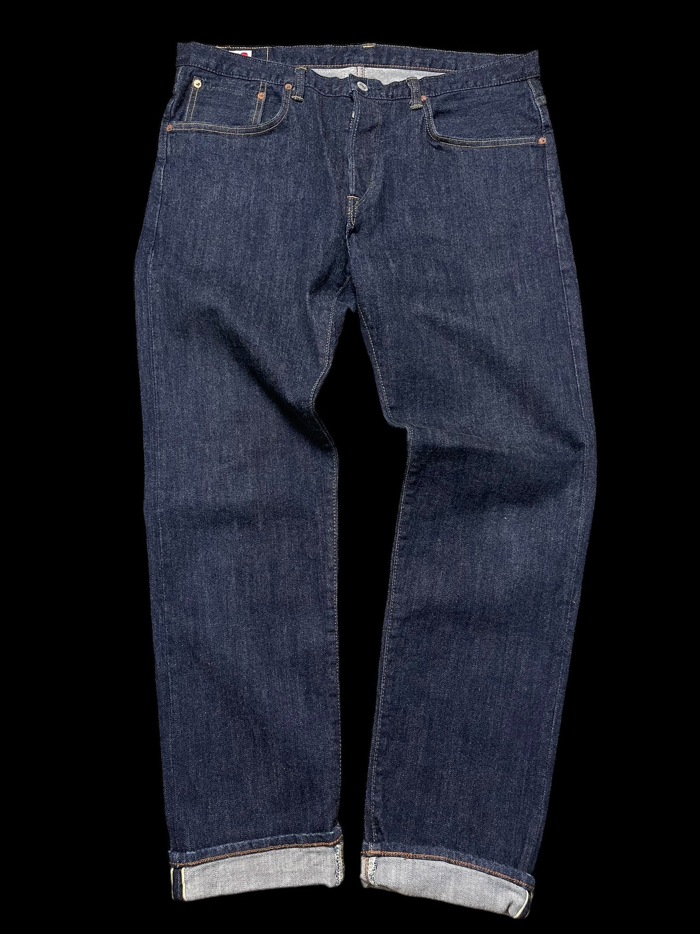 Edwin ED-33 Rainbow Selvedge Jeans 36x33” Japanese Denim
