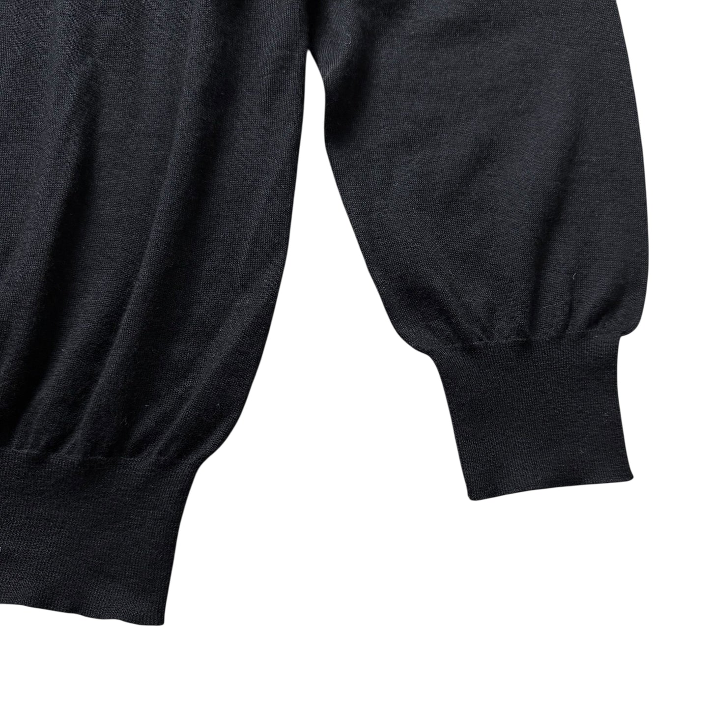 Men’s Brioni Cashmere & Silk Jumper Size 60 Black Mock Neck RRP £900