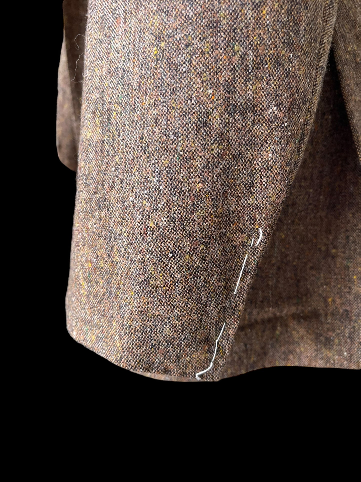 Natalino Tweed Sport Coat 52 UK42 Brown Flecked 3 Roll 2 RRP £435