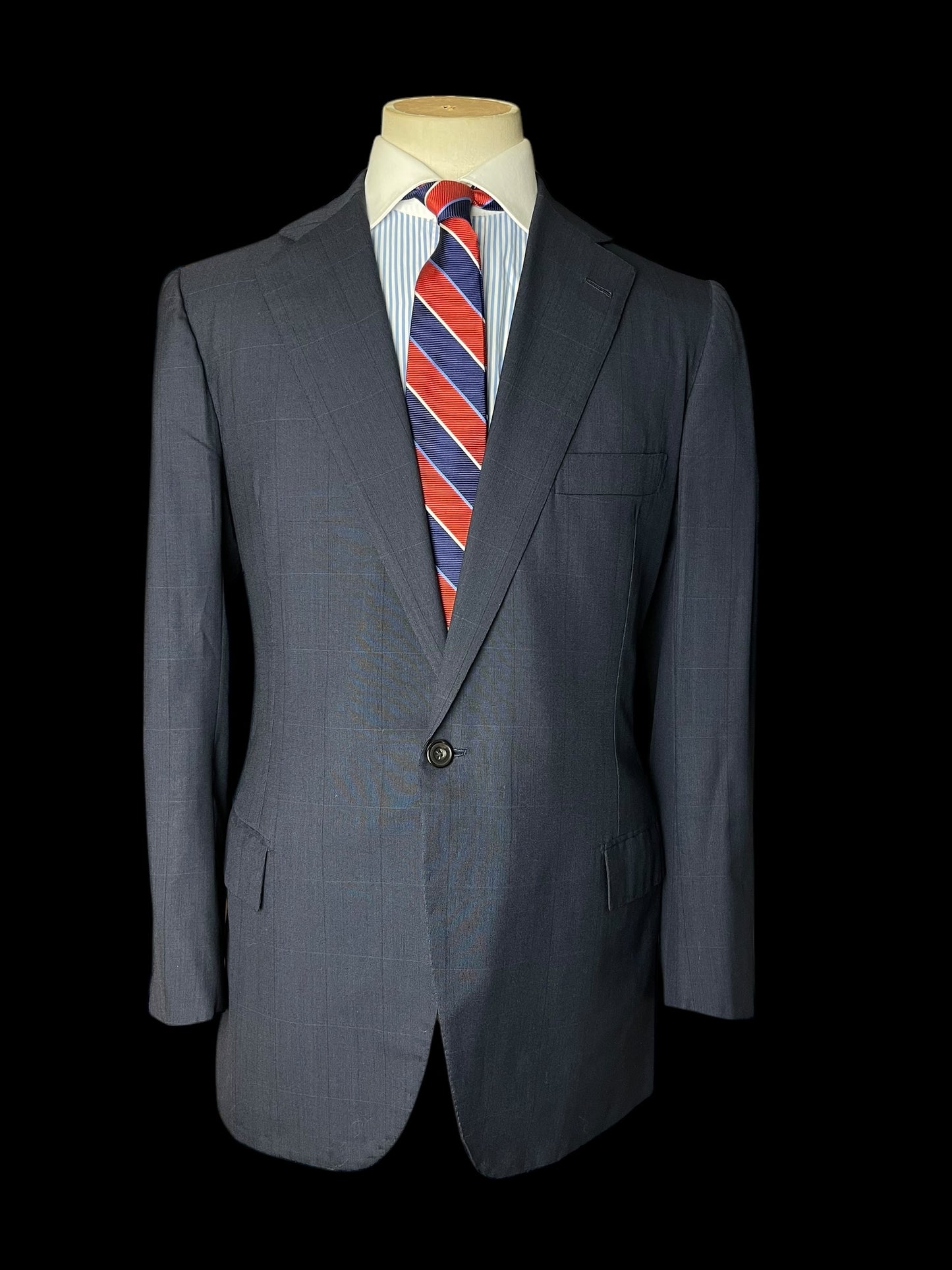 Rubinacci LH Napoli Bespoke Suit 40S / W34-35” Navy Blue
