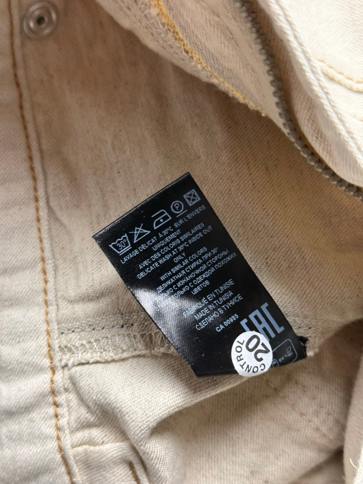 Isabel Marant Paciane Trousers Size 40 UK12 Beige Cotton & Hemp Cargo Trousers