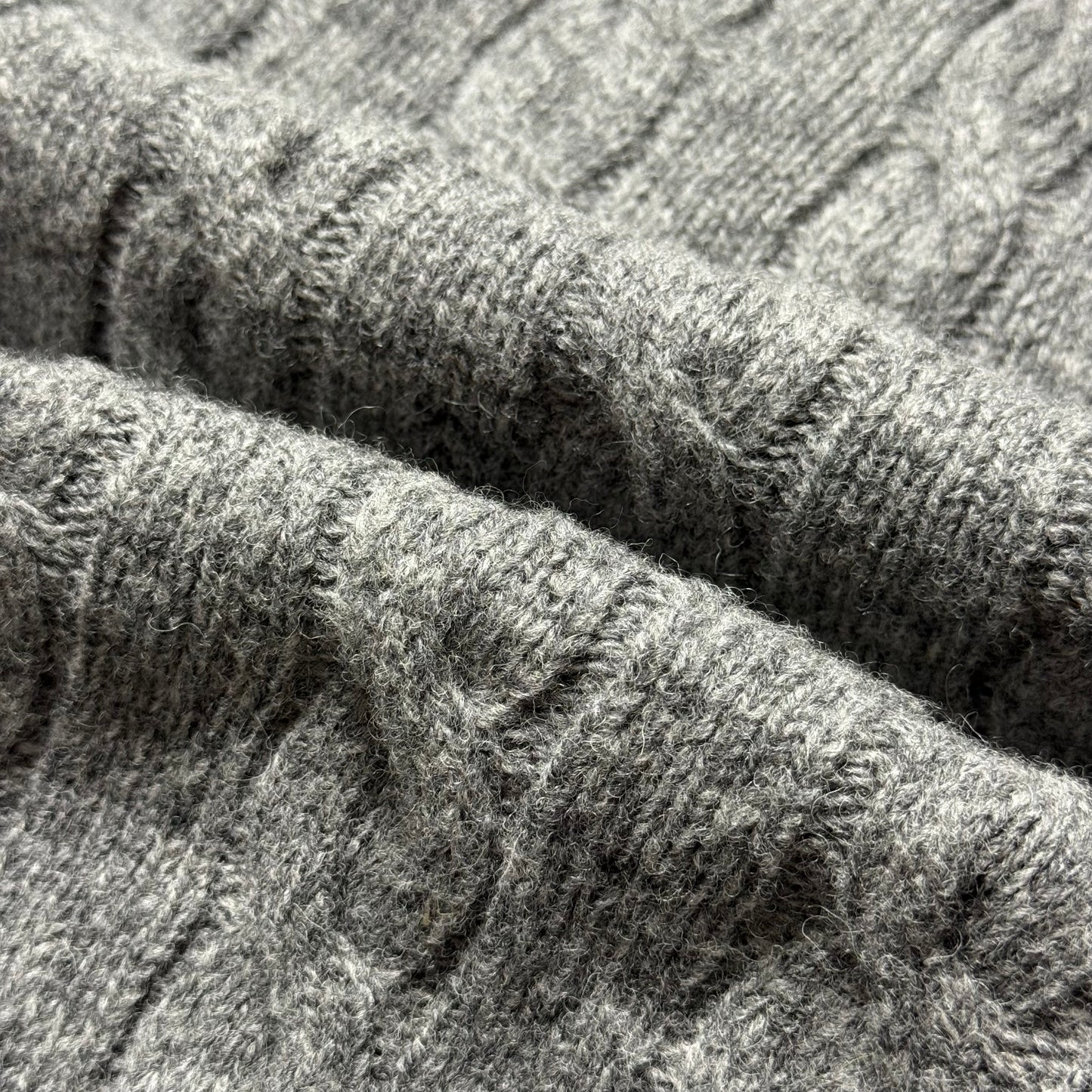 BNWT Malloch’s Douglas Cable-Knit Crew Neck Jumper Large Shetland Wool RRP £185