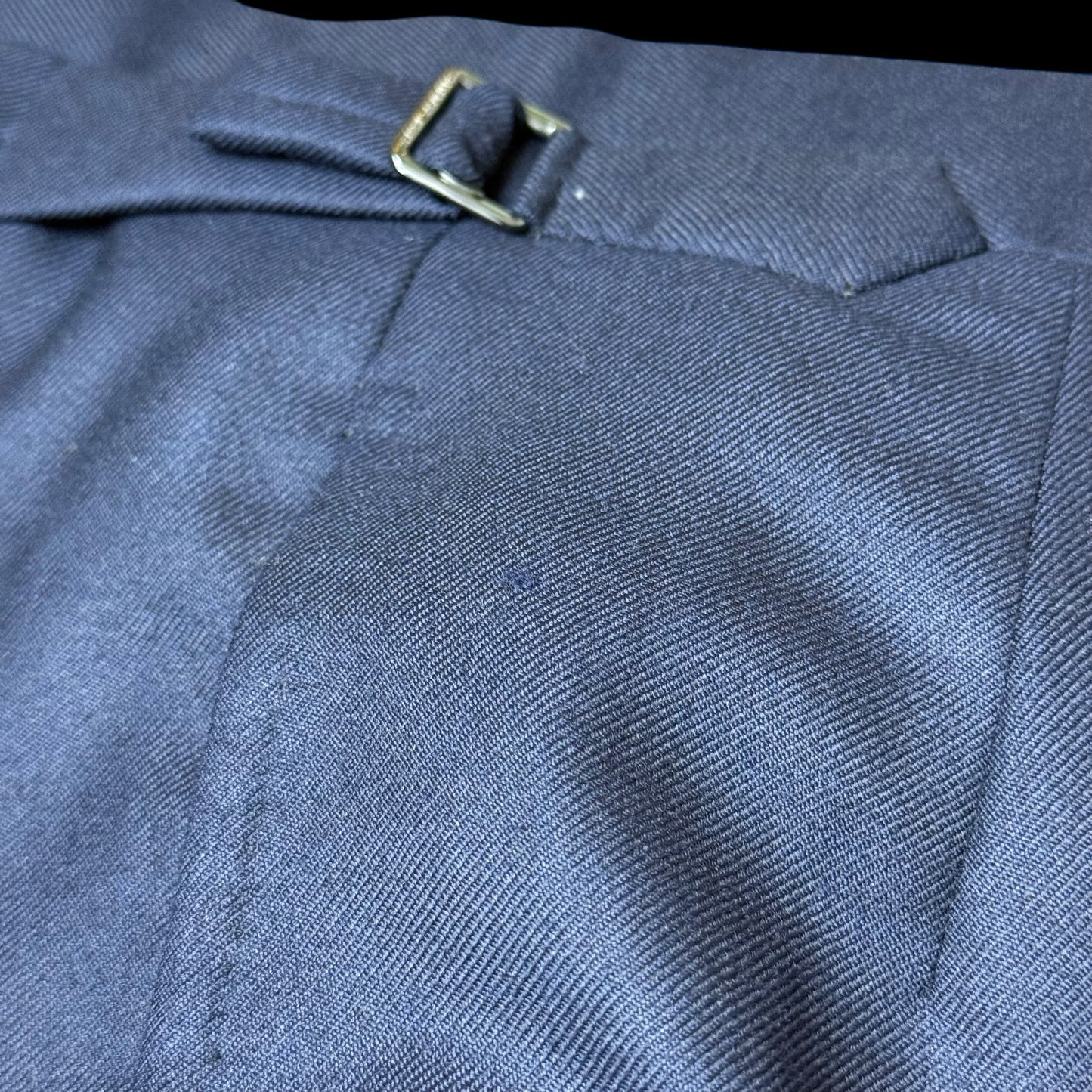 Bespoke Kent & Haste Savile Row Navy Suit Trousers W38” Superfine Wool