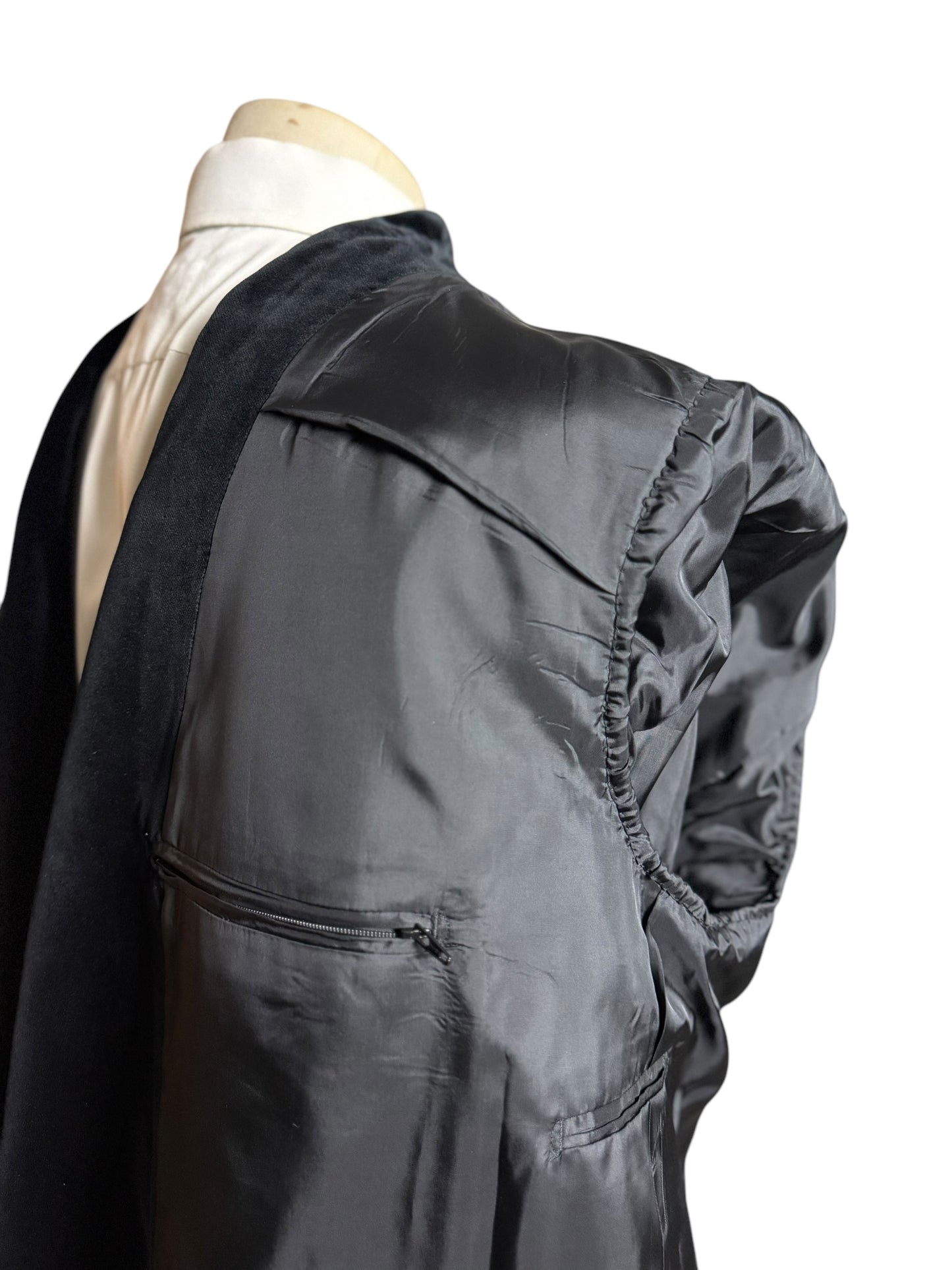 Bespoke Kent Haste Lachter Savile Row Double Breasted Velvet Smoking Jacket 48R