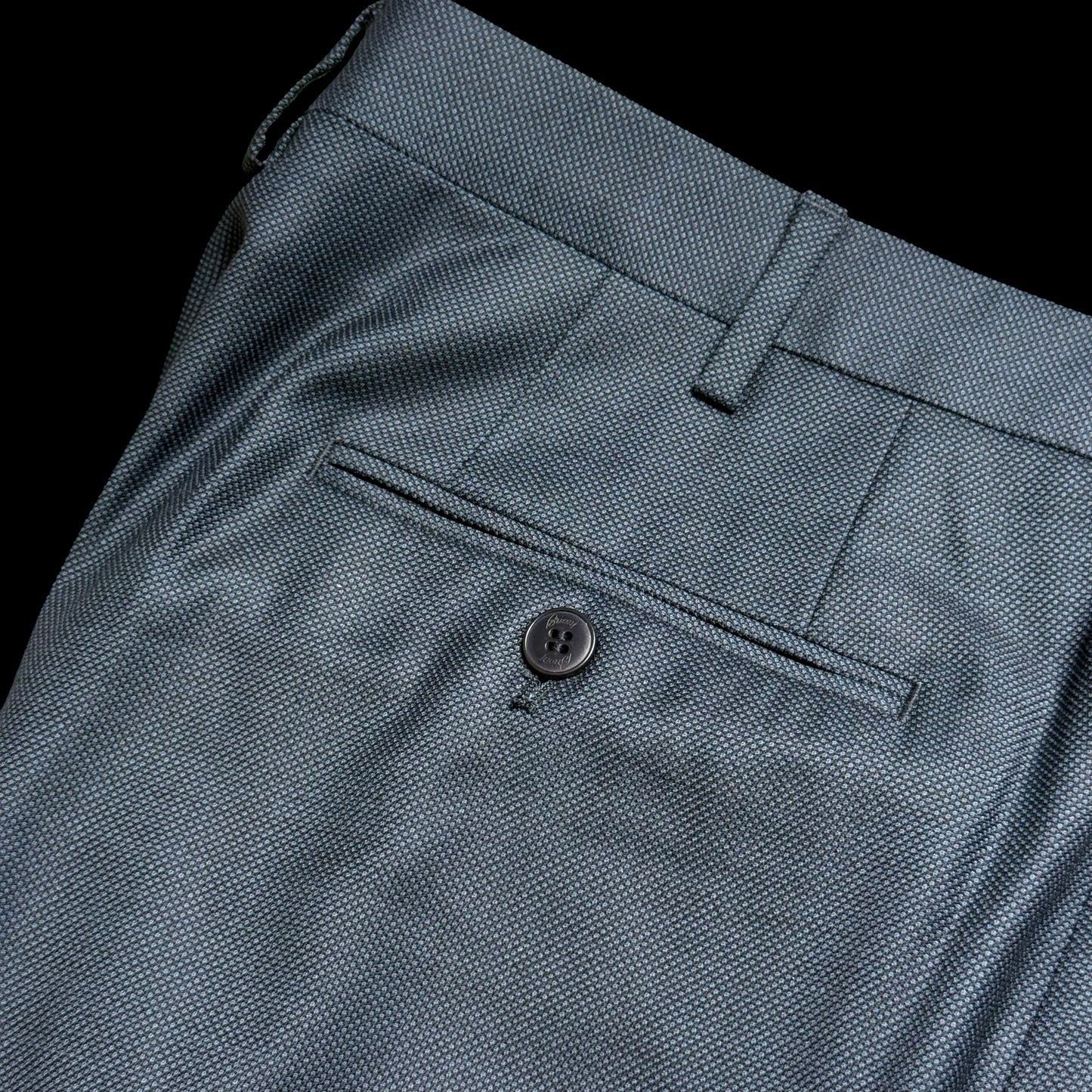 New Men’s Brioni Tigullio Wool Suit Trousers Size 56 (W38”) Nailhead RRP £770