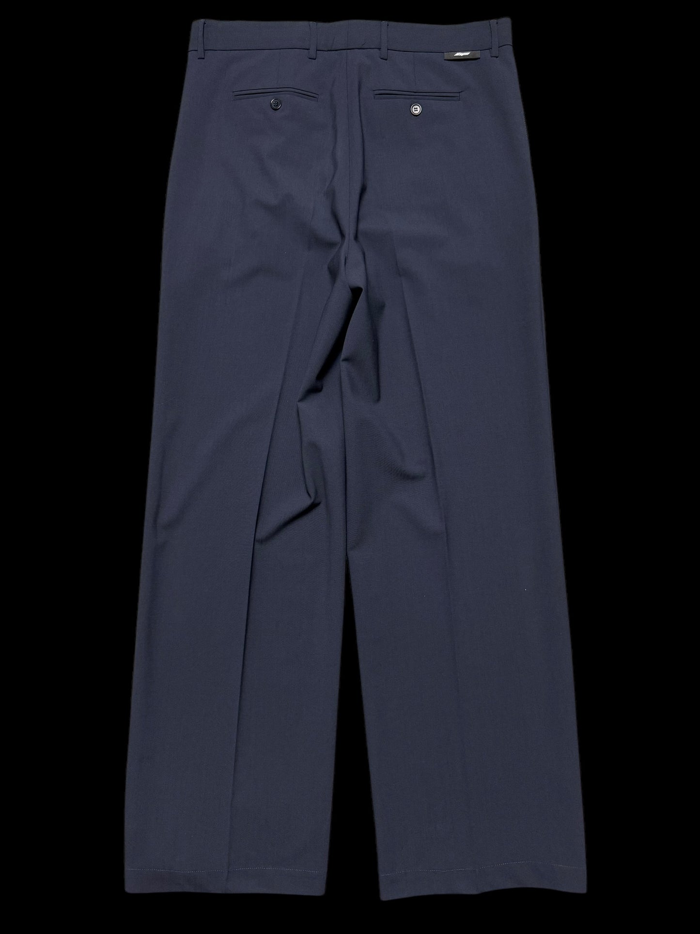 BNWT Men’s MSGM Wide Leg Wool Trousers Navy RRP £365
