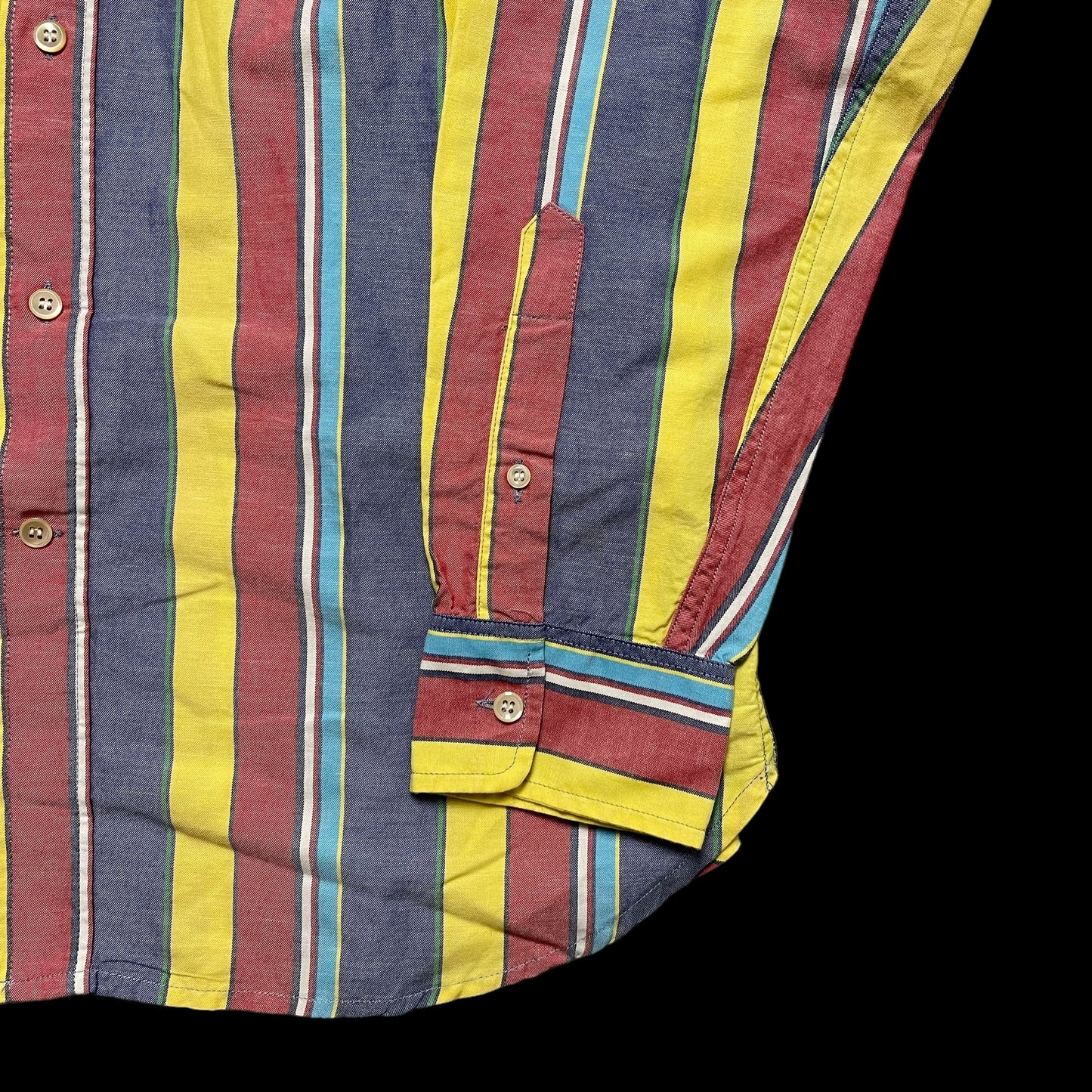 Our Legacy Striped Shirt Cotton & Linen Size Large