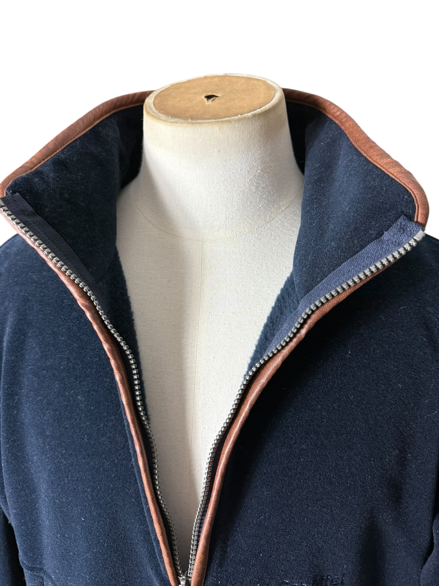Men’s Schoffel Berkeley 1/4 Zip Fleece Navy Blue Size 48”