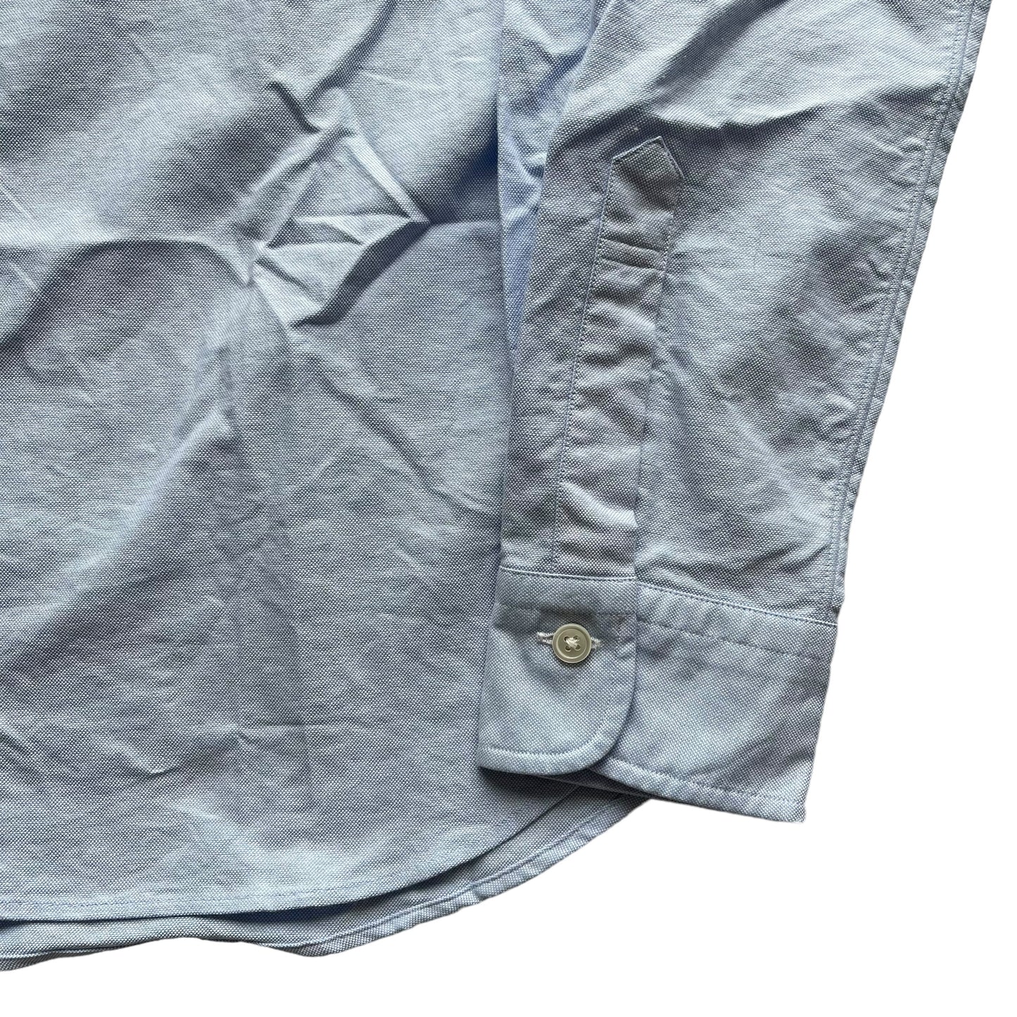 BNWT Natalino Oxford Cotton Shirt Made In Japan RRP £135 Blue