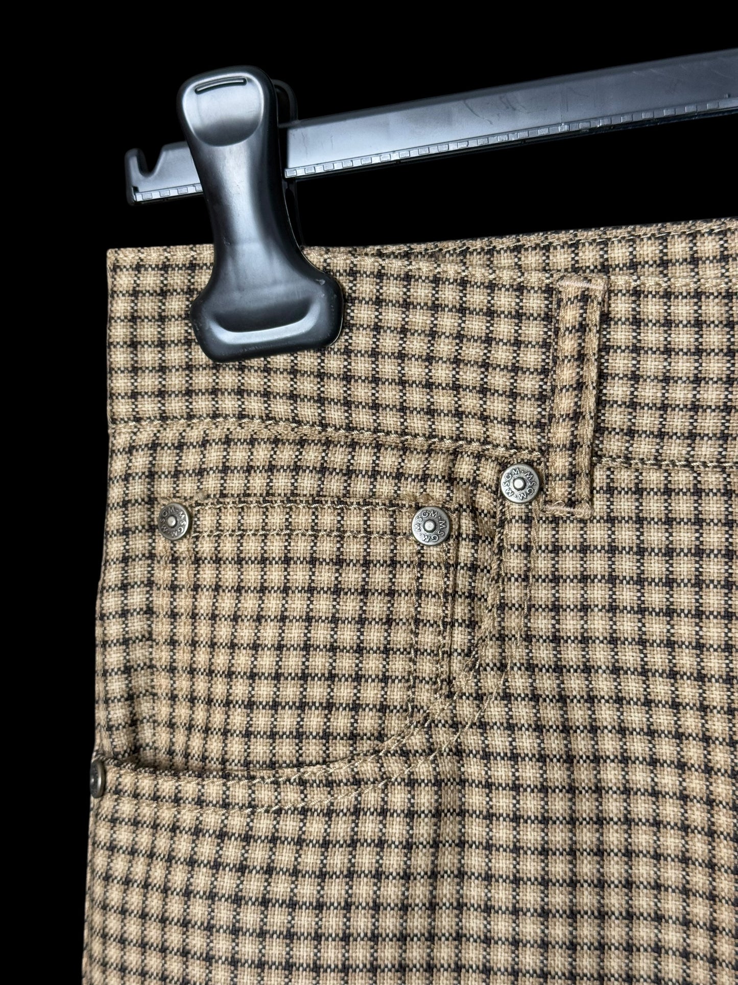 BNWT Men’s MSGM Check Suit Brown Wool Relaxed Fit RRP £1020