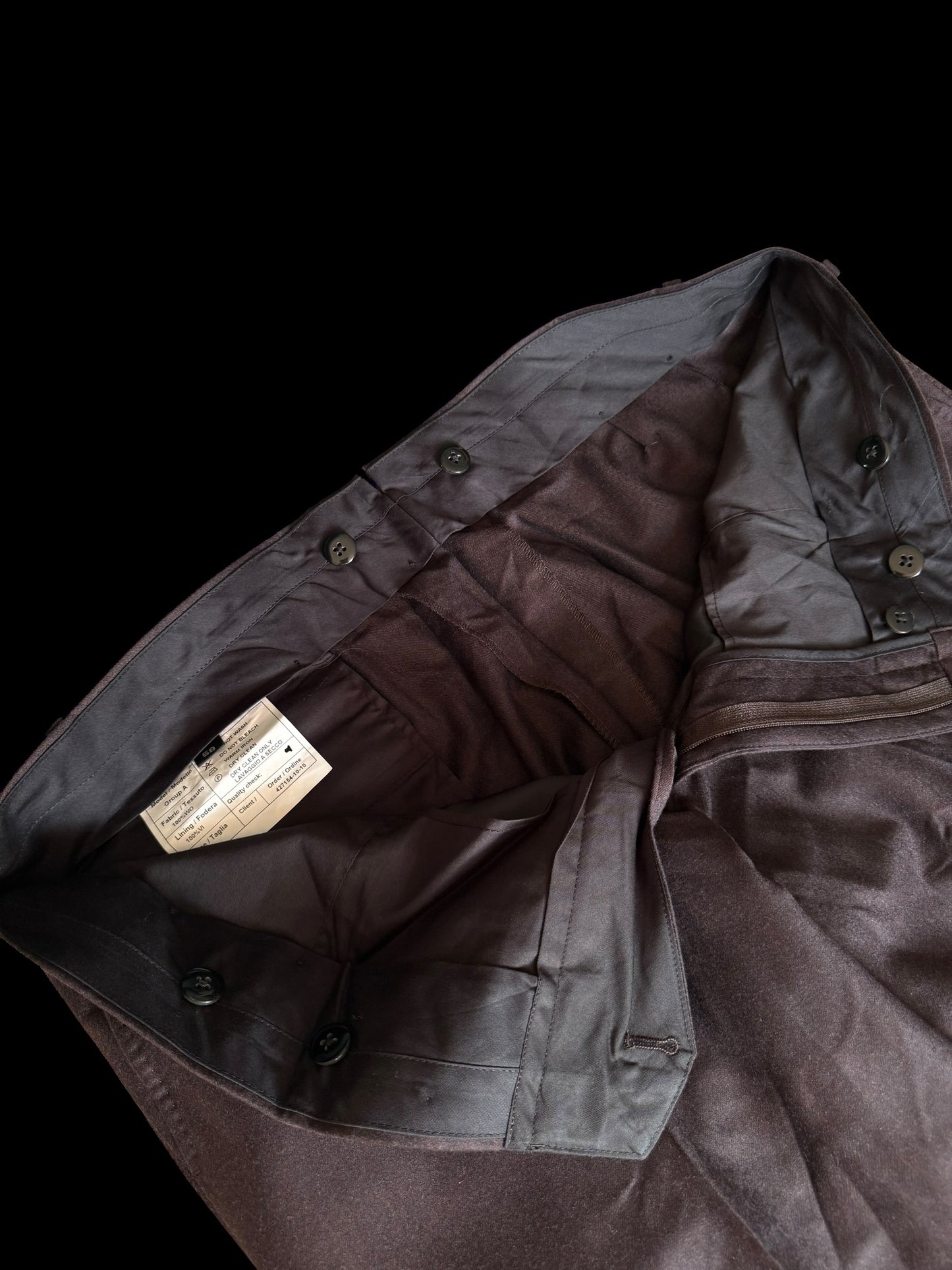 Clements & Church Brown Flannel Suit 46L / W40” Unworn