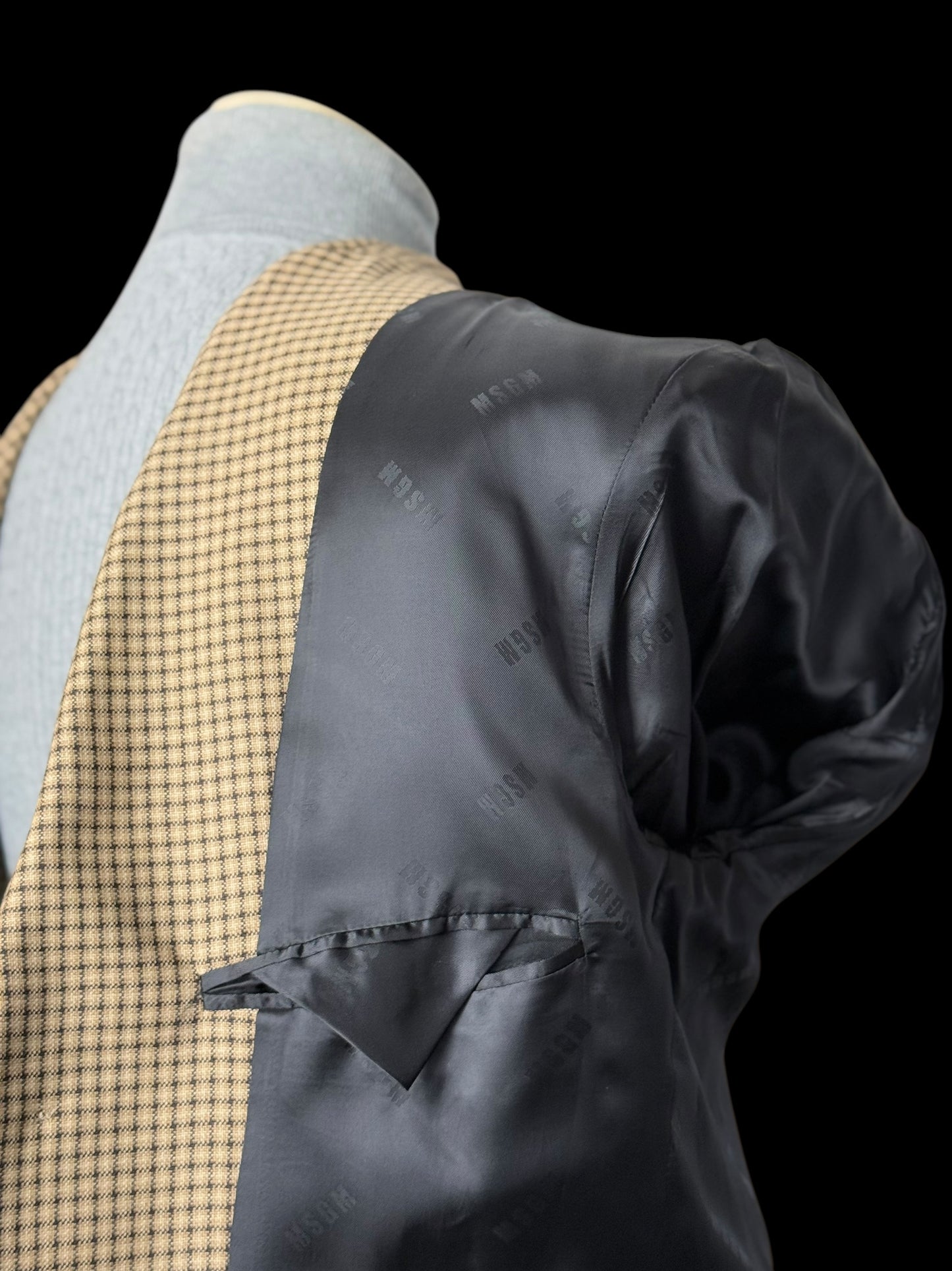 BNWT Men’s MSGM Check Suit Brown Wool Relaxed Fit RRP £1020