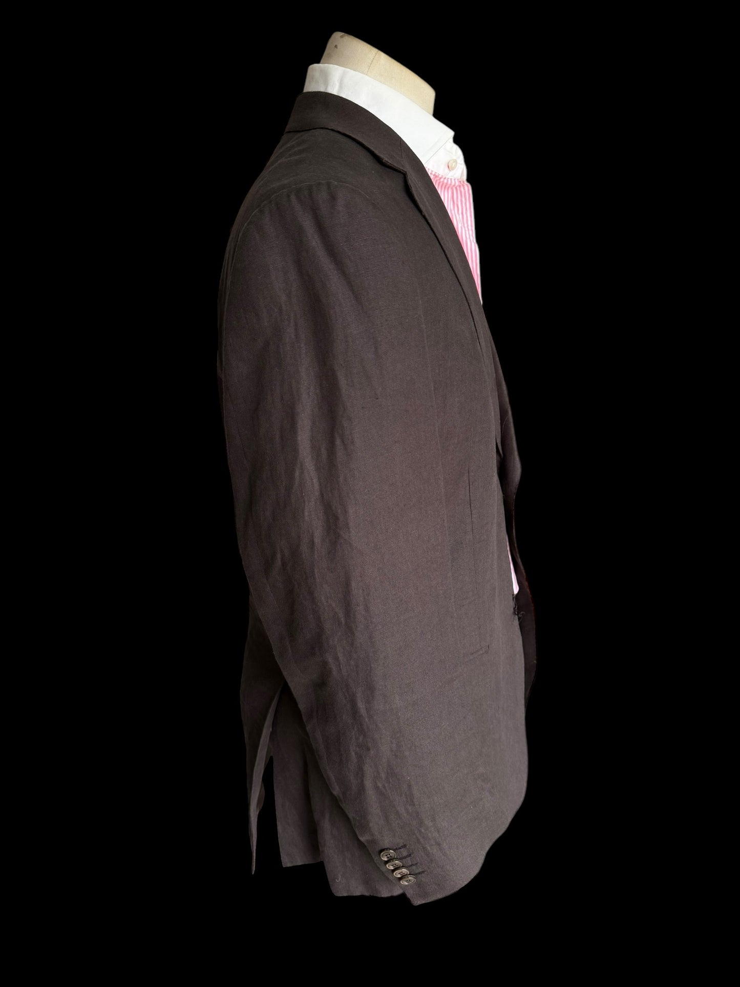 Ermenegildo Zegna Brown Linen Suit 50R / W32” Summer Wedding Z Zegna