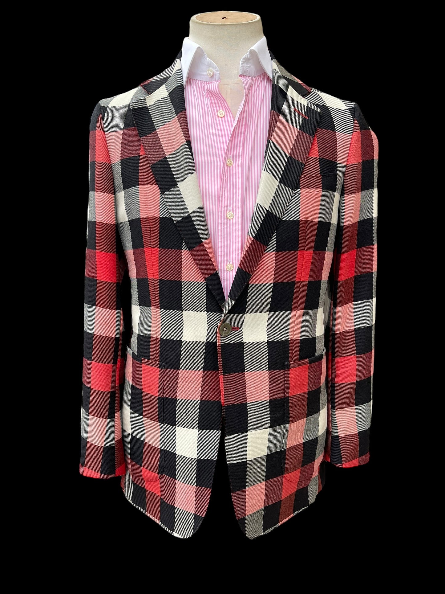 Bespoke Barrington & Ayre Sport Coat 40R Marling & Evans Check Wool RRP £795