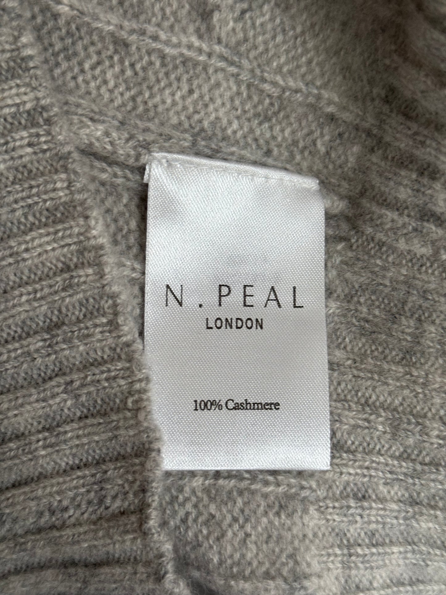 N.Peal 007 100% Cashmere Cable Knit Jumper XL Roll Neck James Bond £345