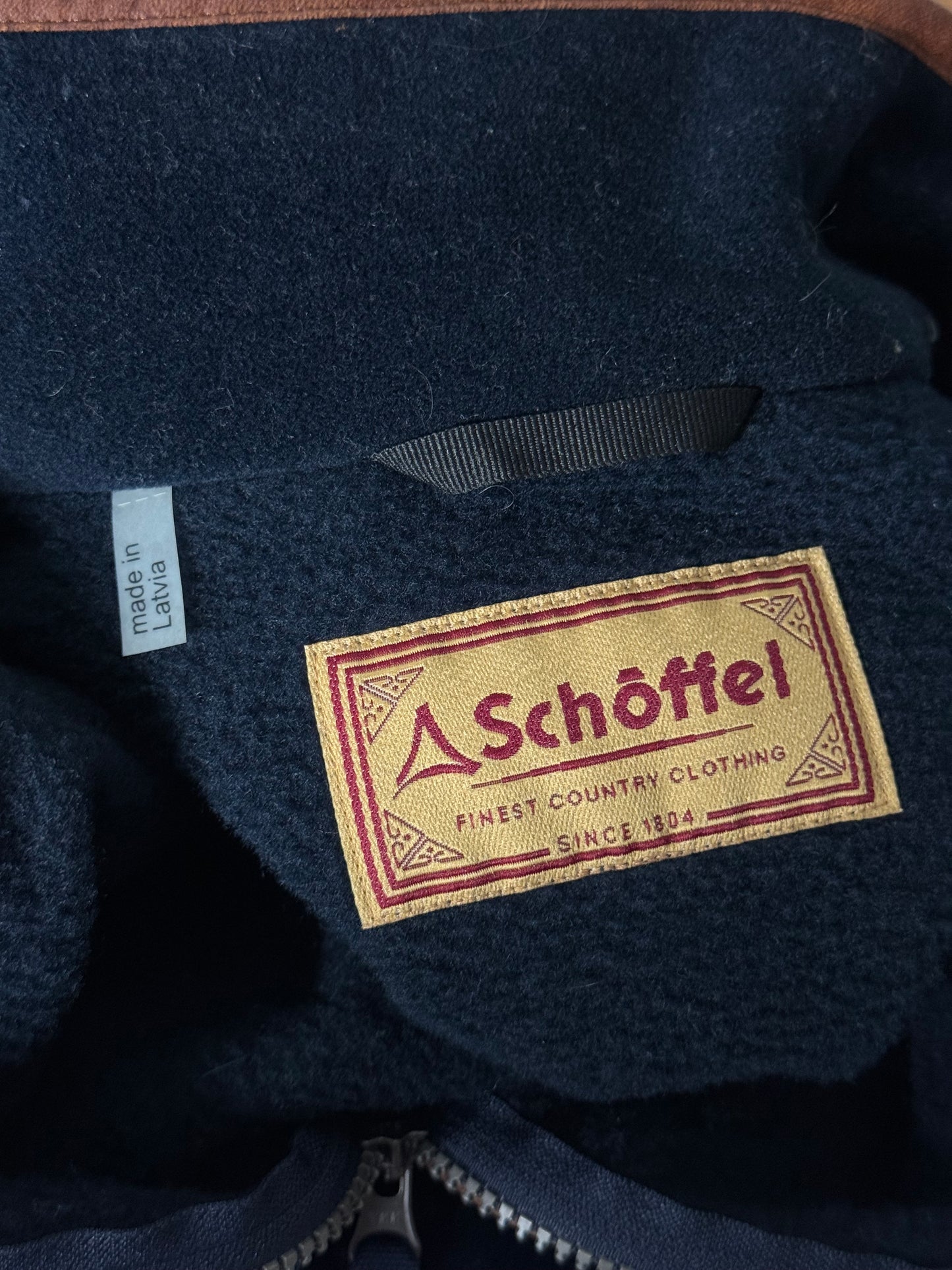 Men’s Schoffel Berkeley 1/4 Zip Fleece Navy Blue Size 48”