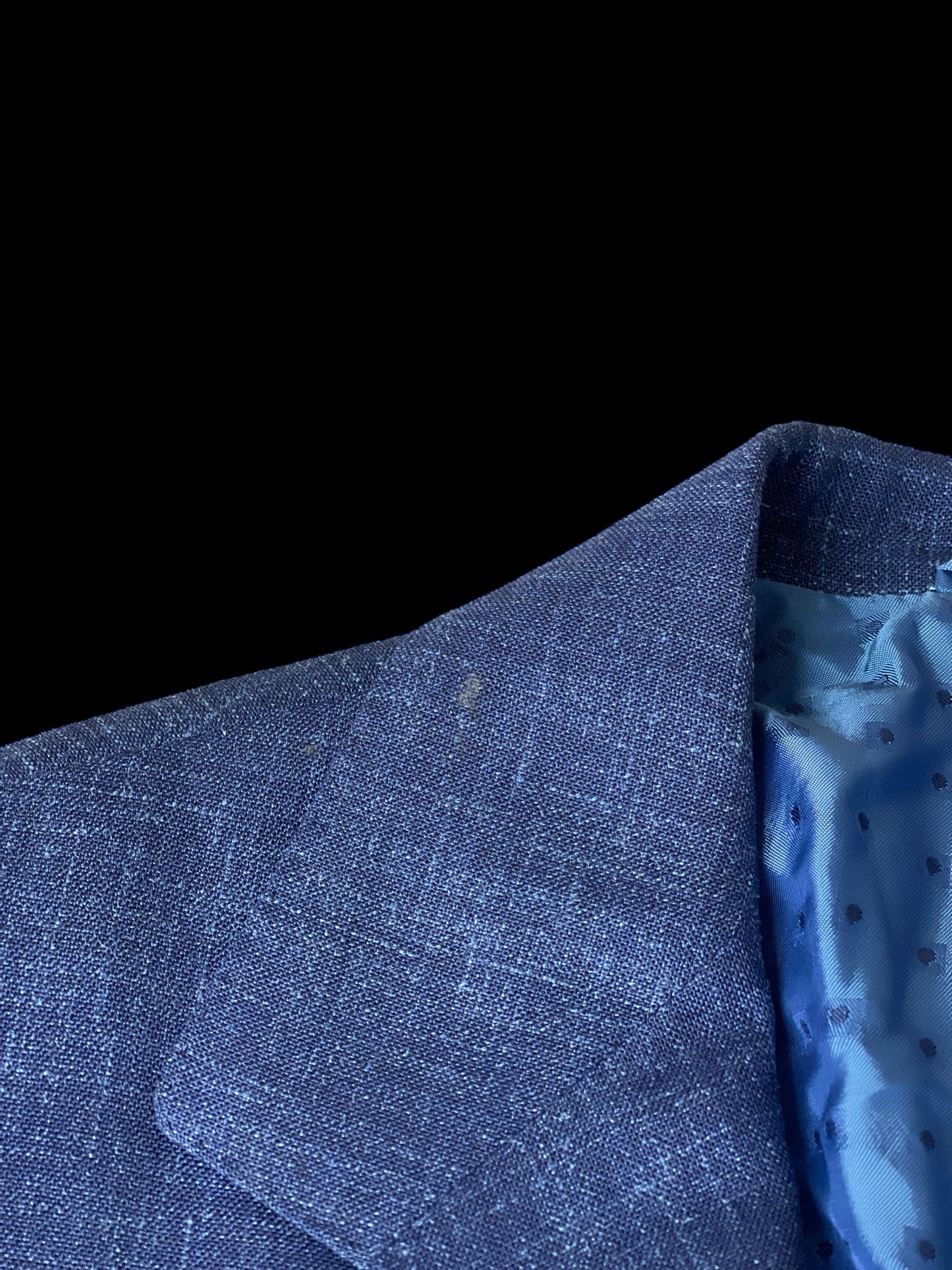 Sartorio Napoli By Kiton Sport Coat 40/41S Blue Wool Silk Linen