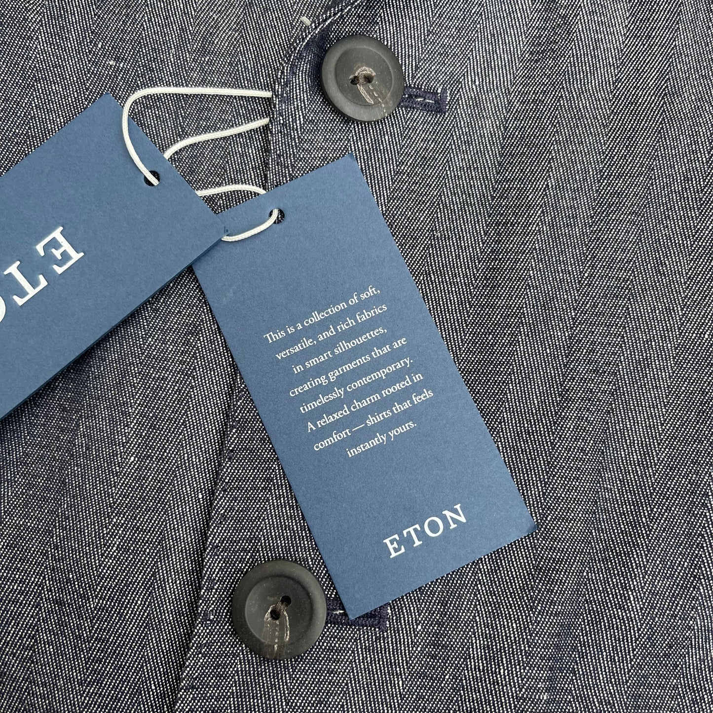 BNWT Eton Overshirt Large Wool Silk Cashmere