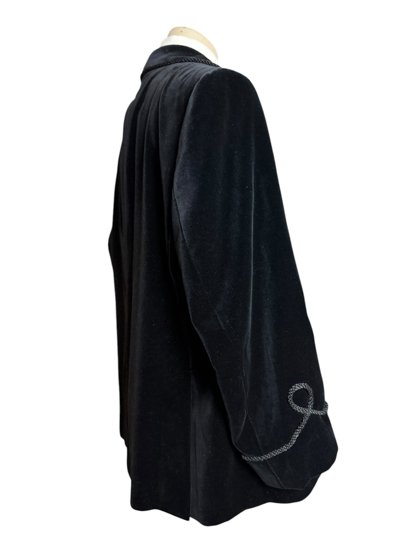 Bespoke Kent Haste Lachter Savile Row Double Breasted Velvet Smoking Jacket 48R